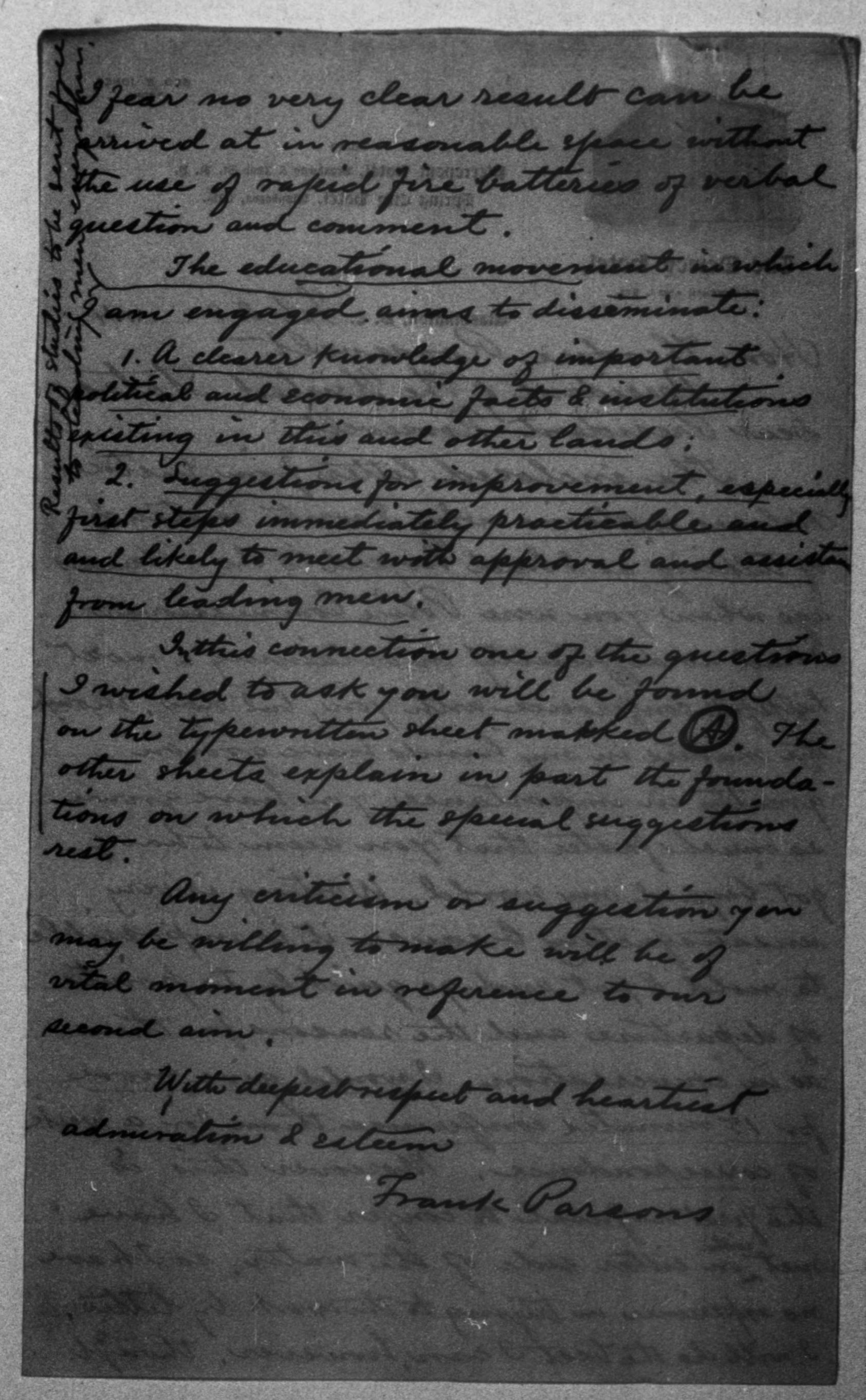 Scanned image of the current content page