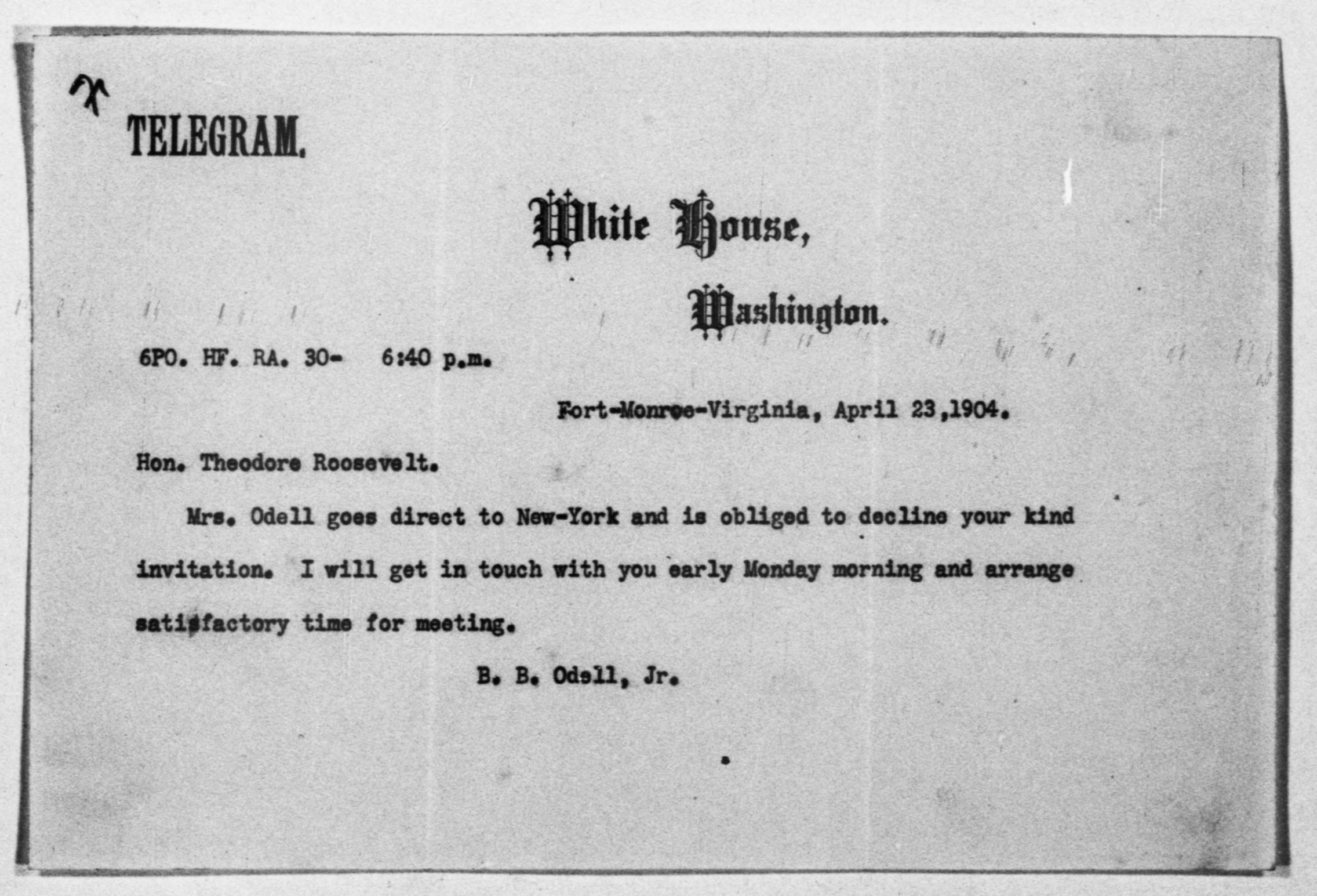 Scanned image of the current content page