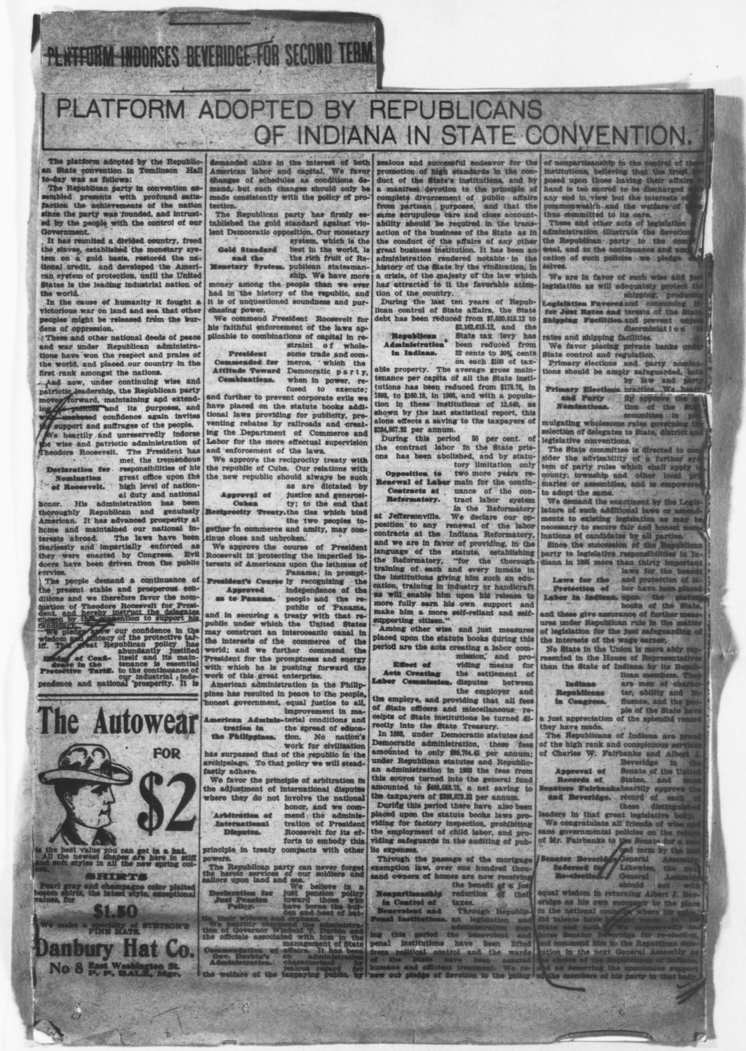 Scanned image of the current content page