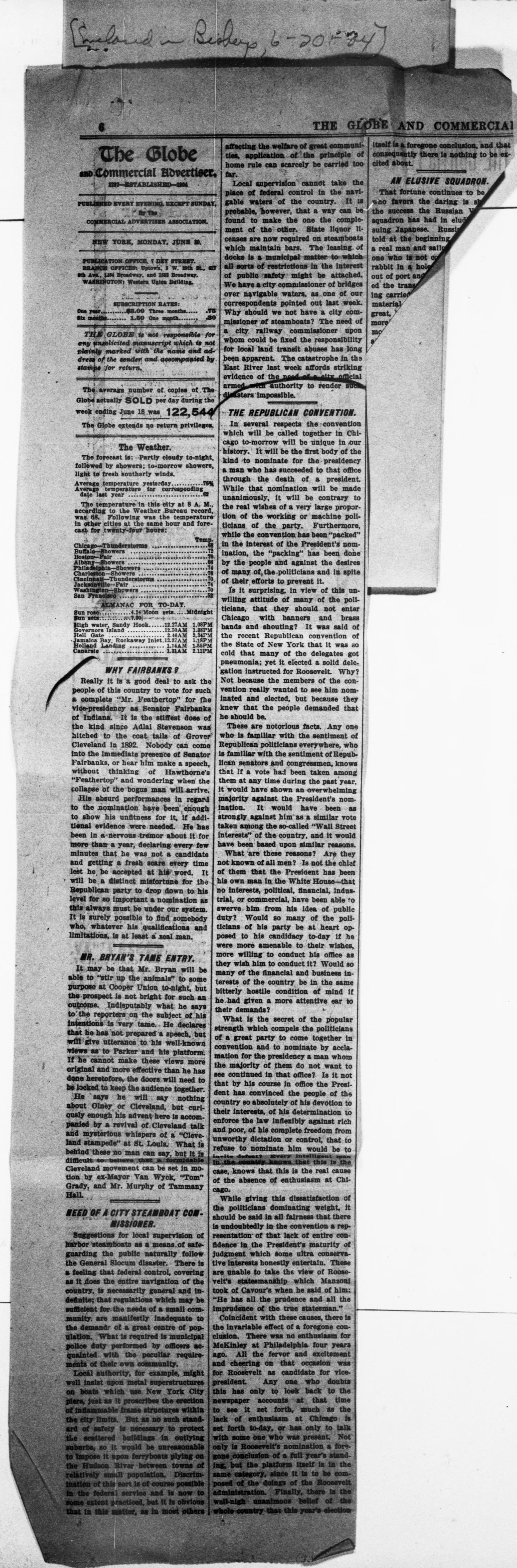 Scanned image of the current content page