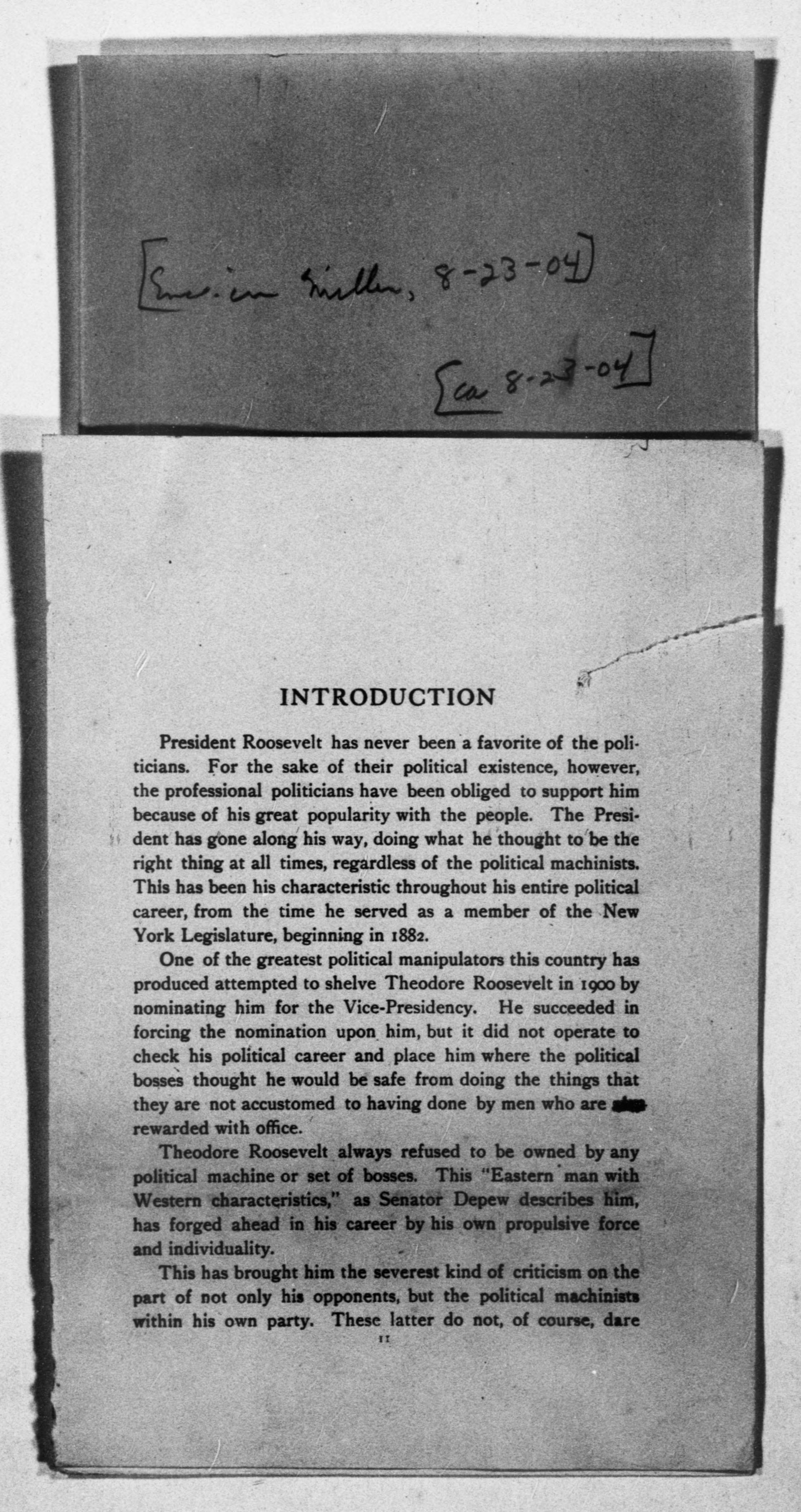 Scanned image of the current content page