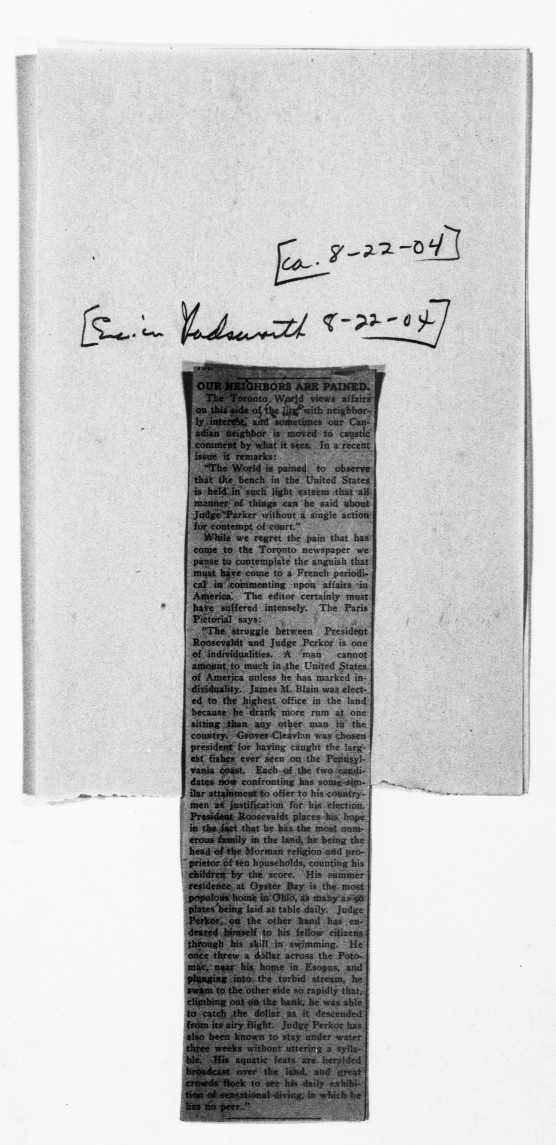 Scanned image of the current content page