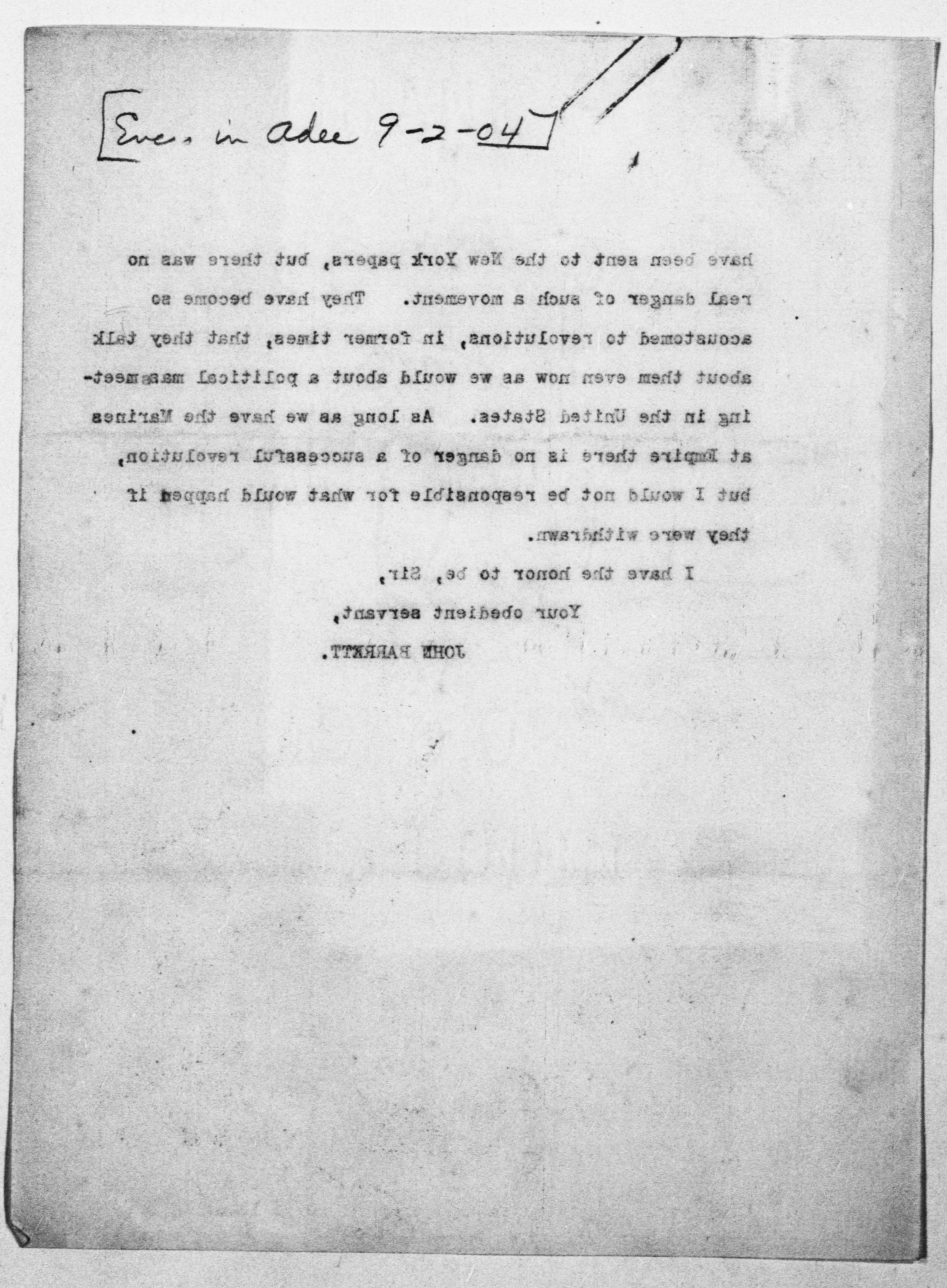 Scanned image of the current content page