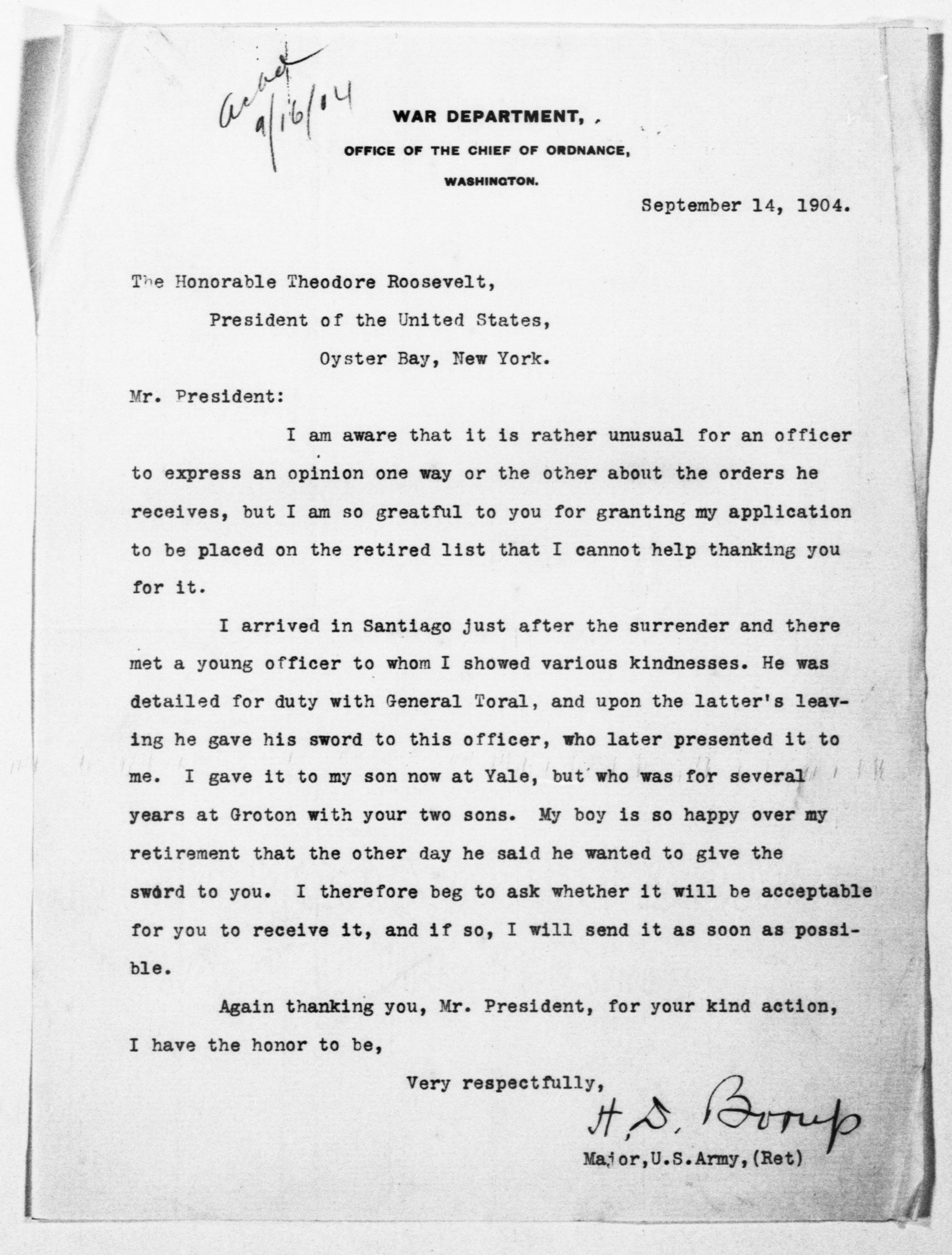 Scanned image of the current content page