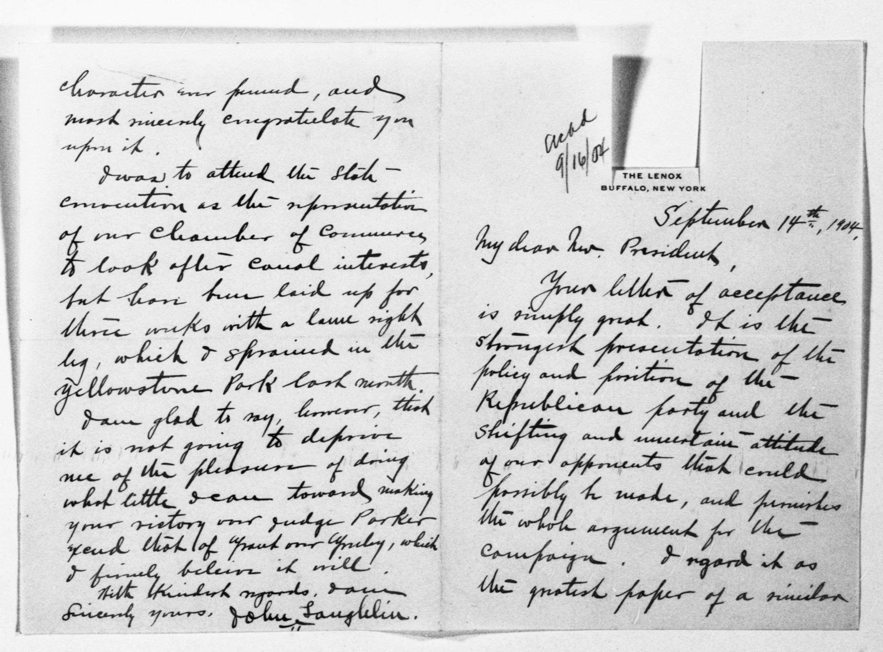 Scanned image of the current content page