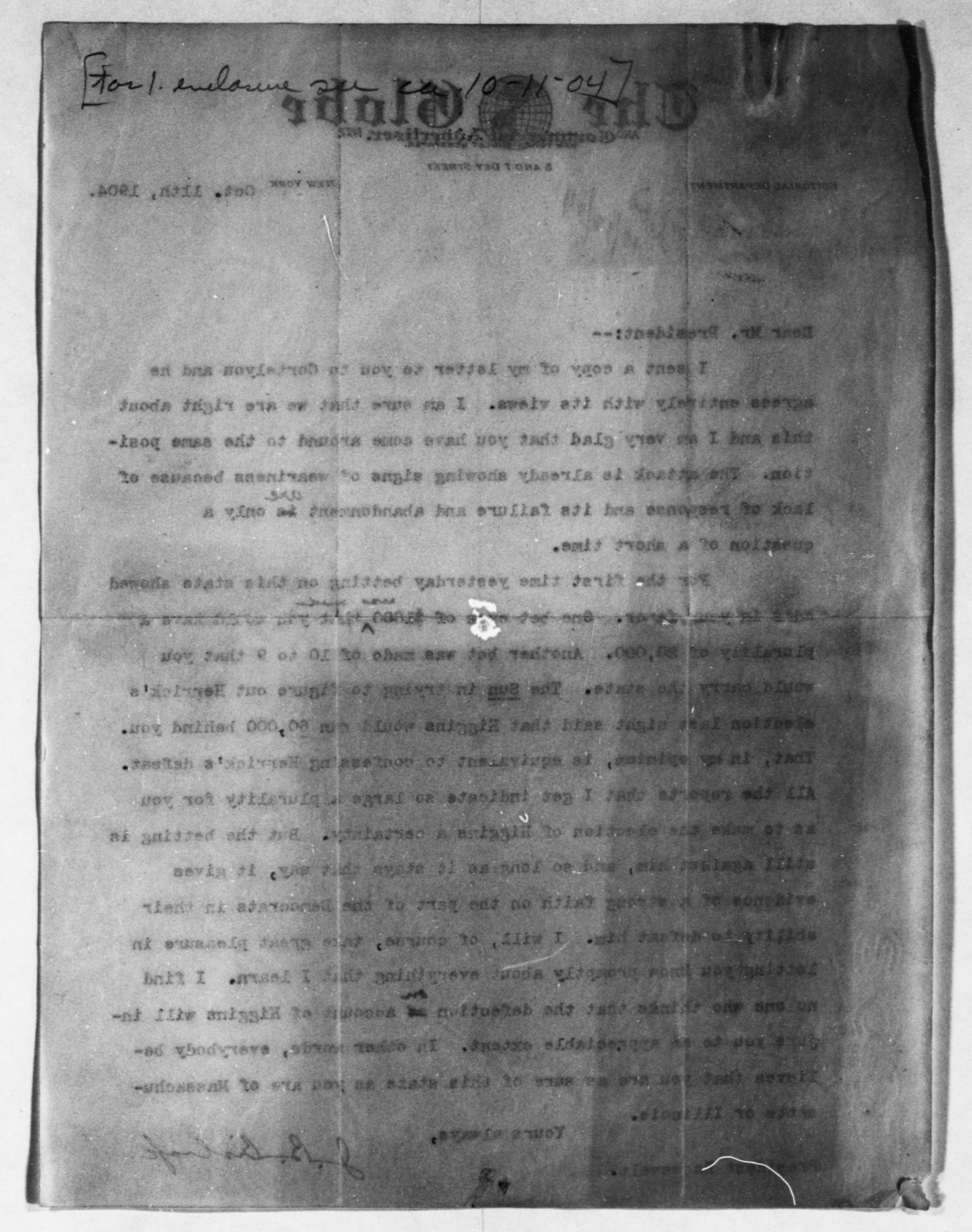 Scanned image of the current content page