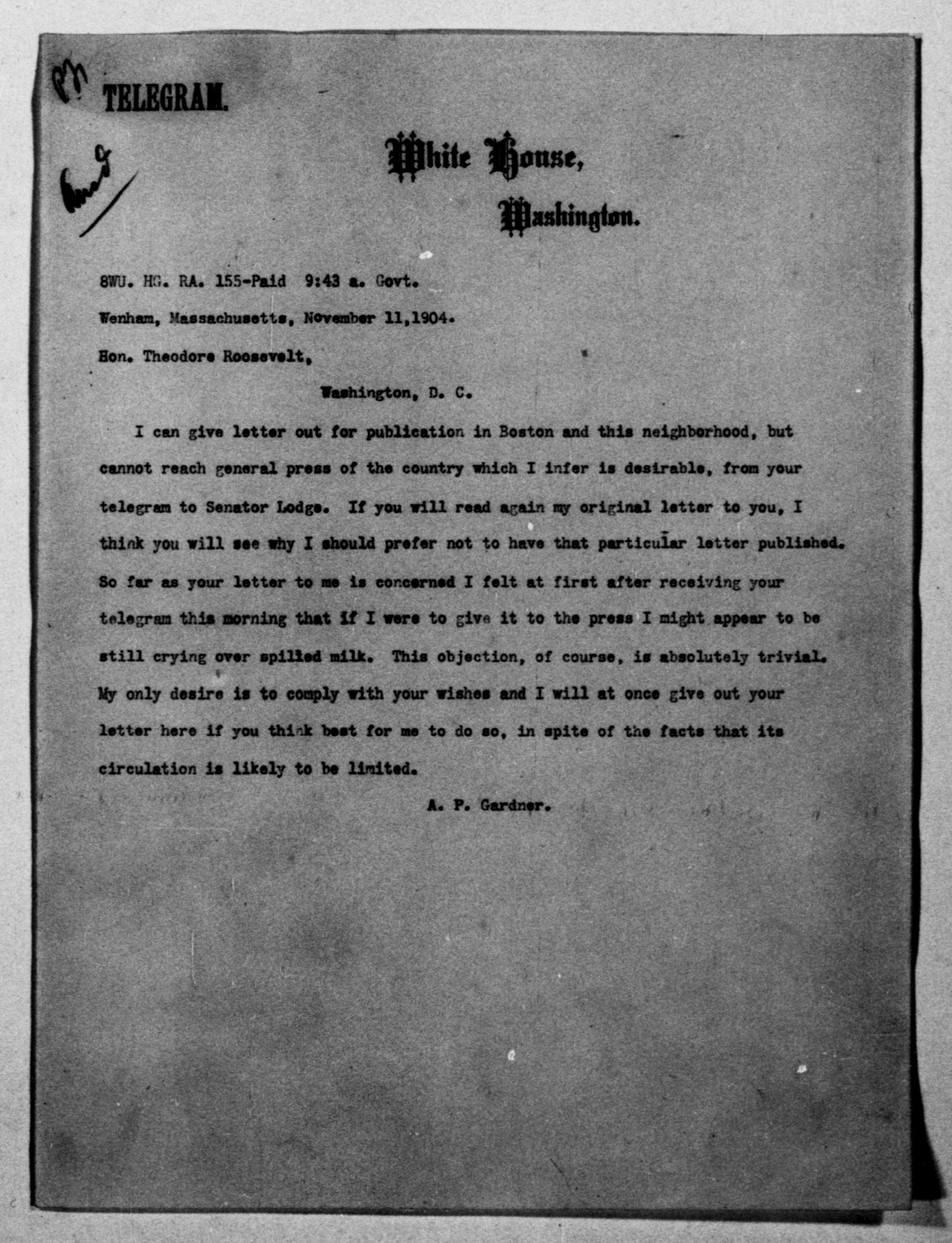 Scanned image of the current content page