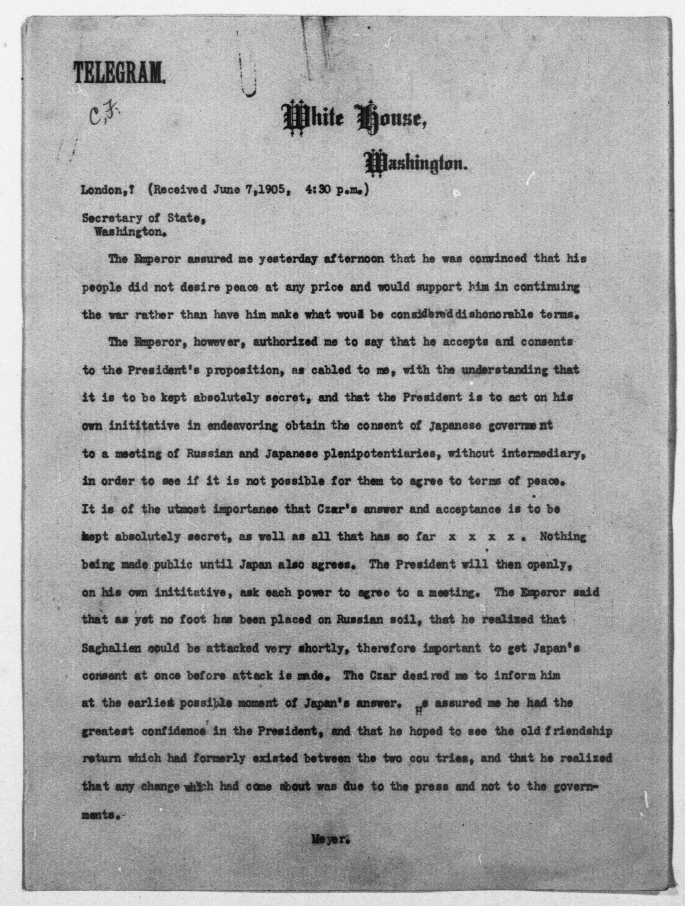 Scanned image of the current content page