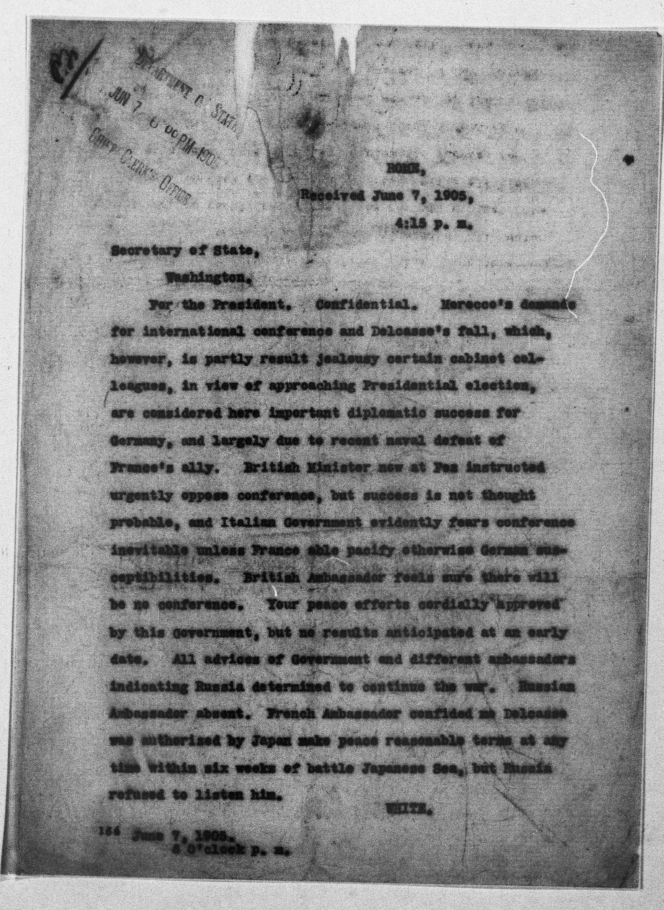 Scanned image of the current content page