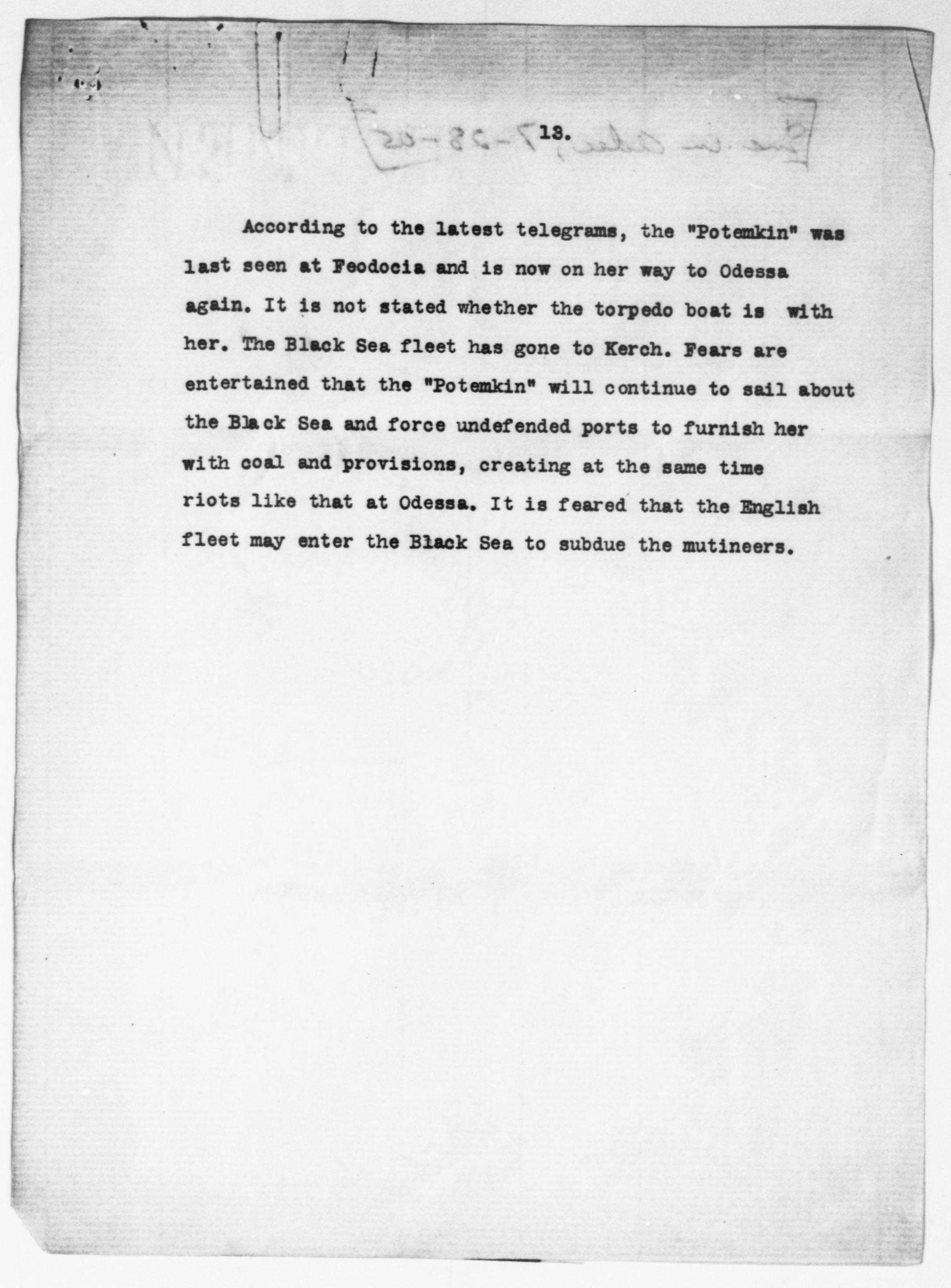 Scanned image of the current content page