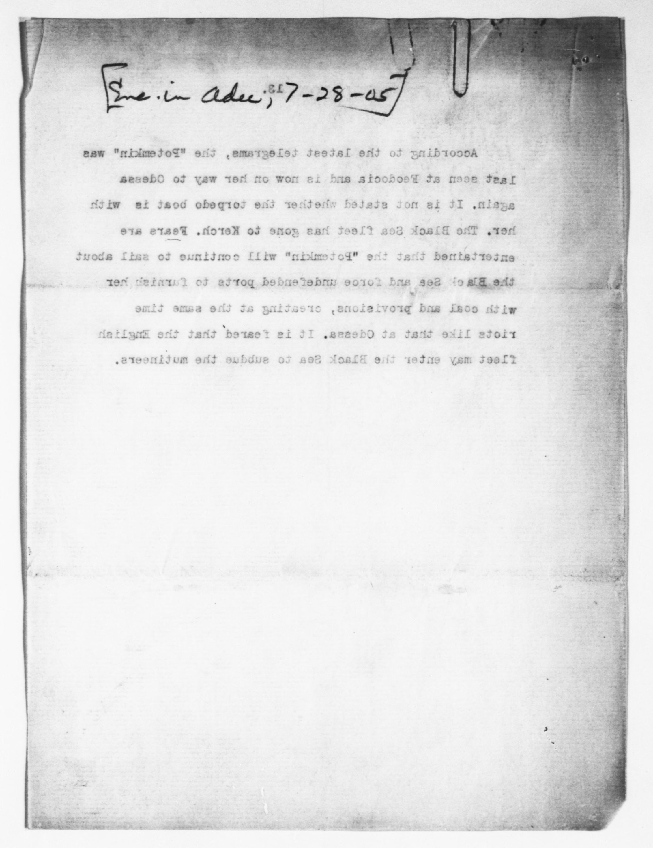 Scanned image of the current content page