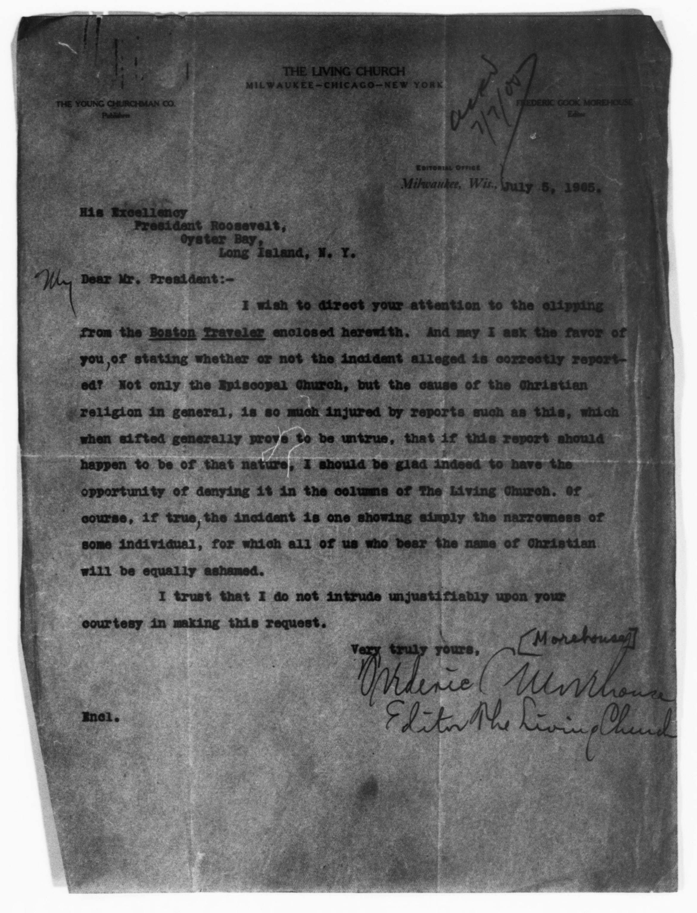 Scanned image of the current content page