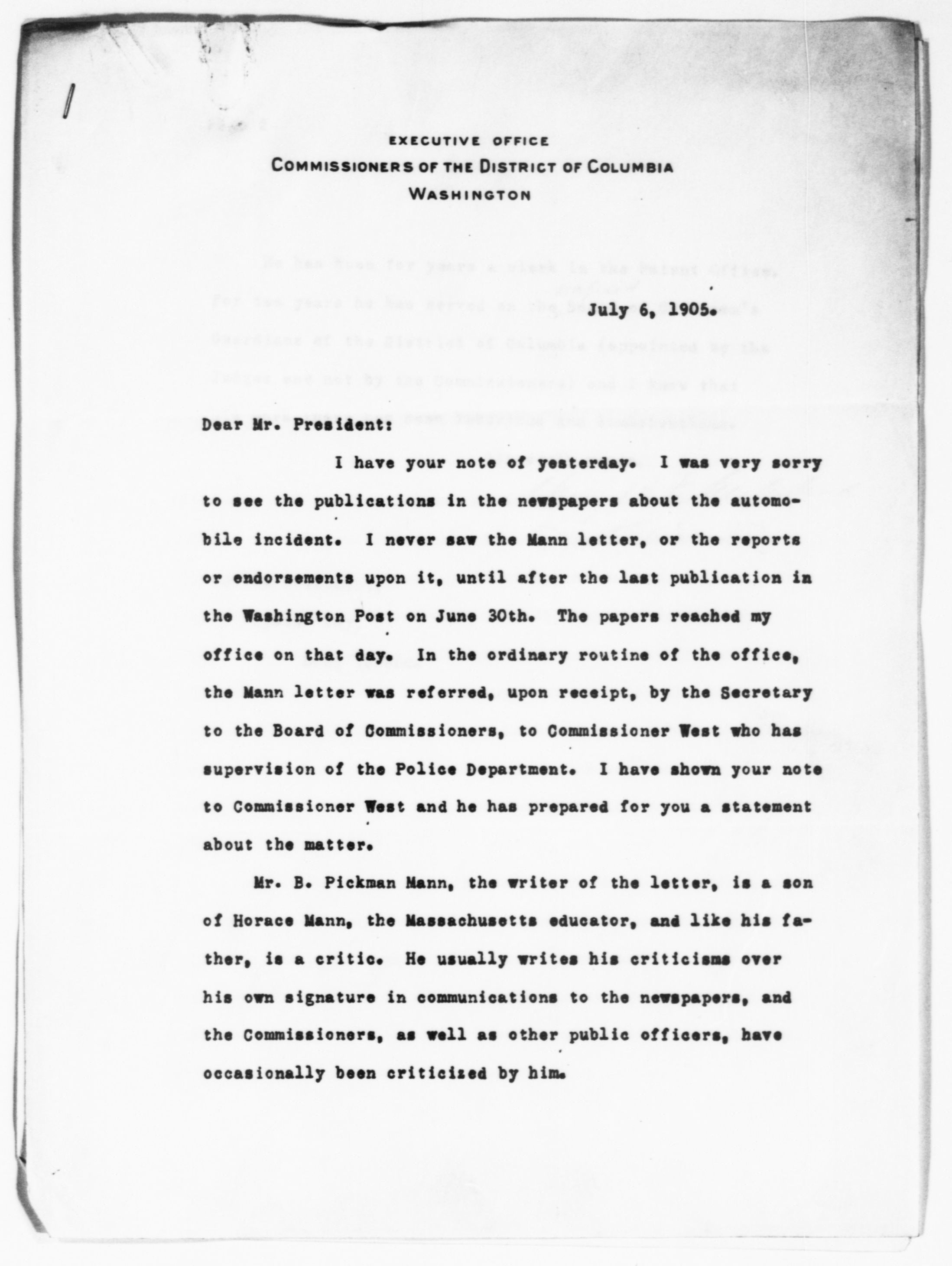 Scanned image of the current content page