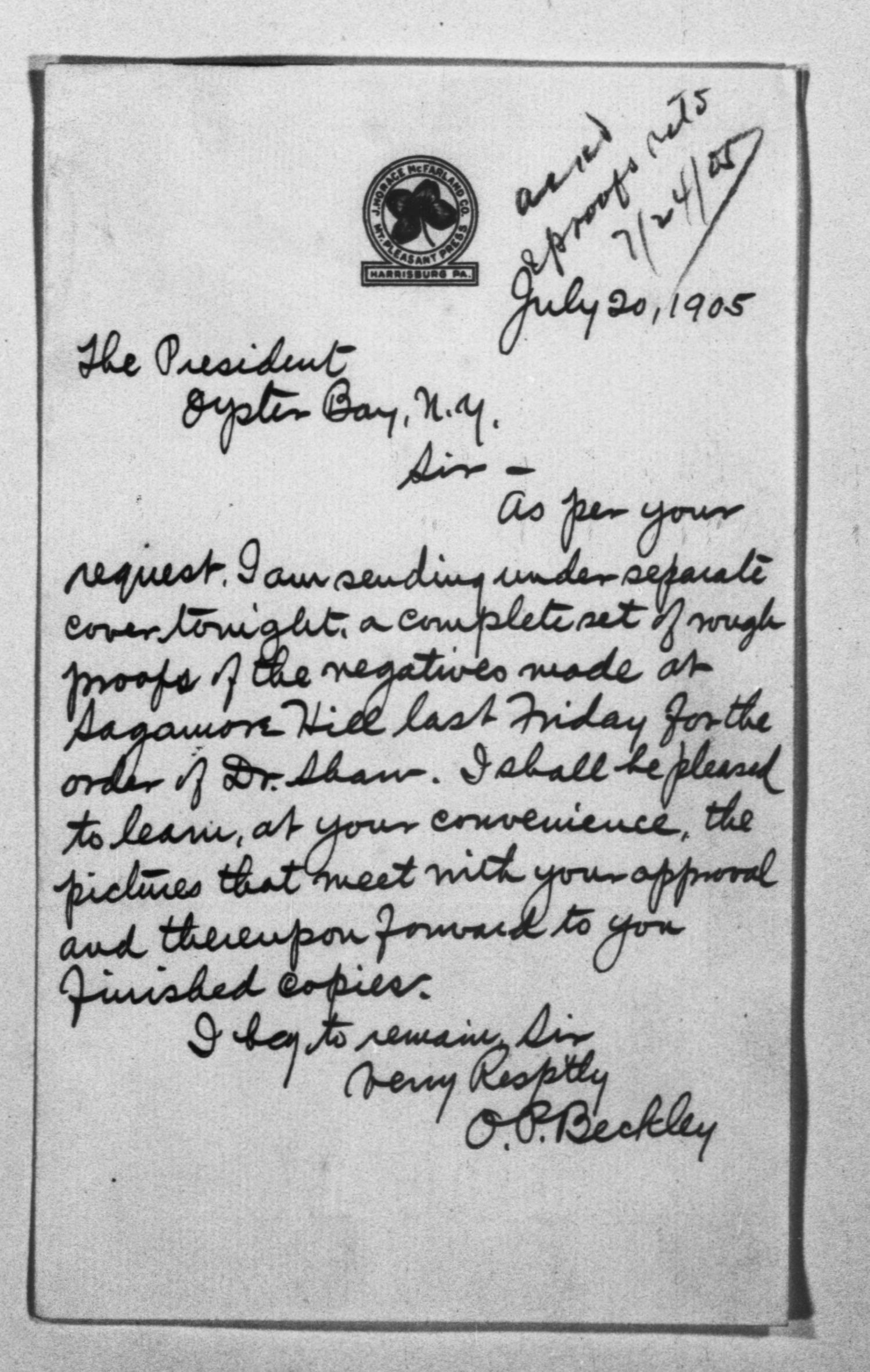 Scanned image of the current content page