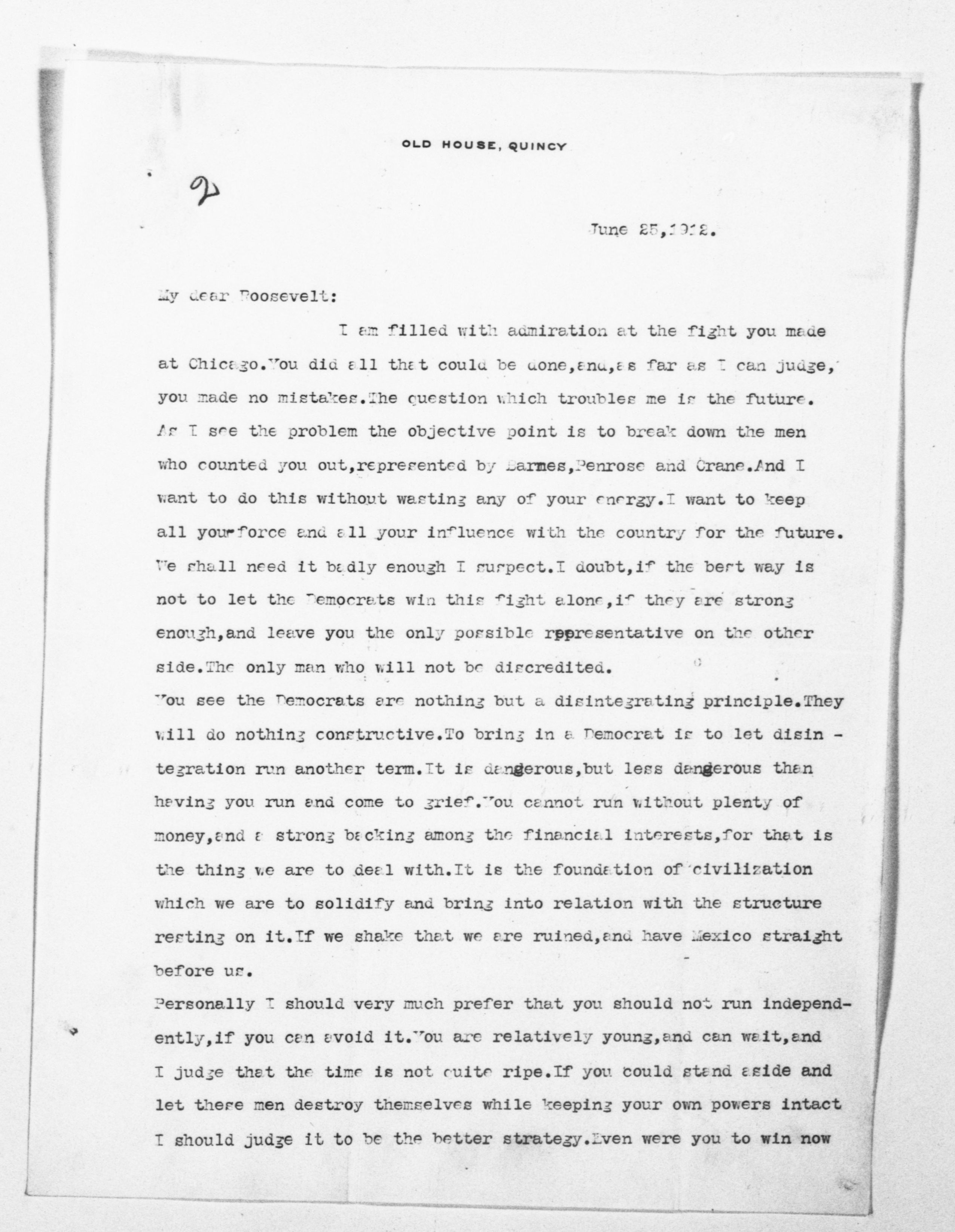 Scanned image of the current content page