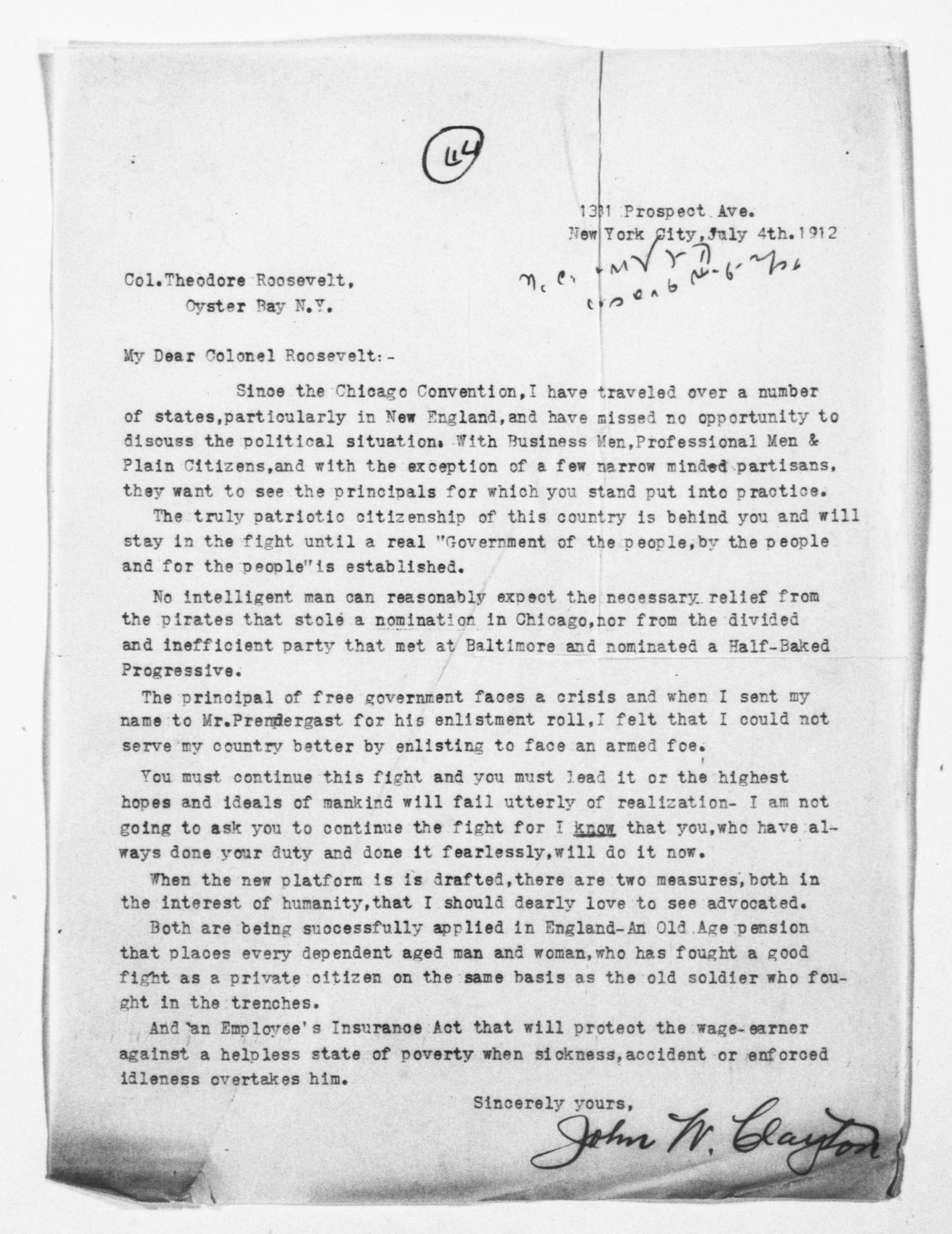 Scanned image of the current content page