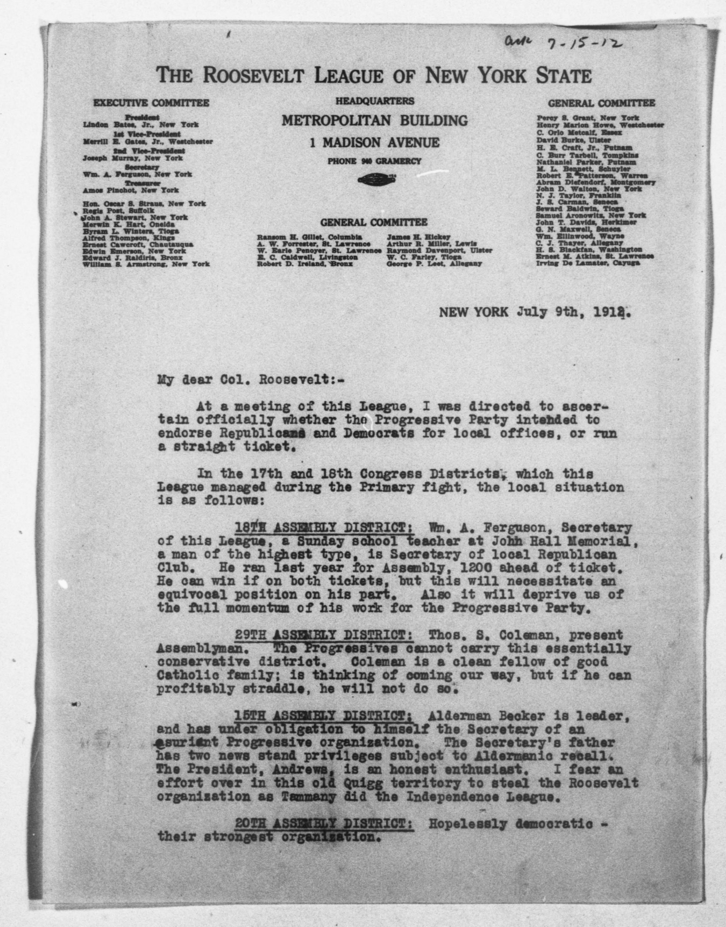 Scanned image of the current content page