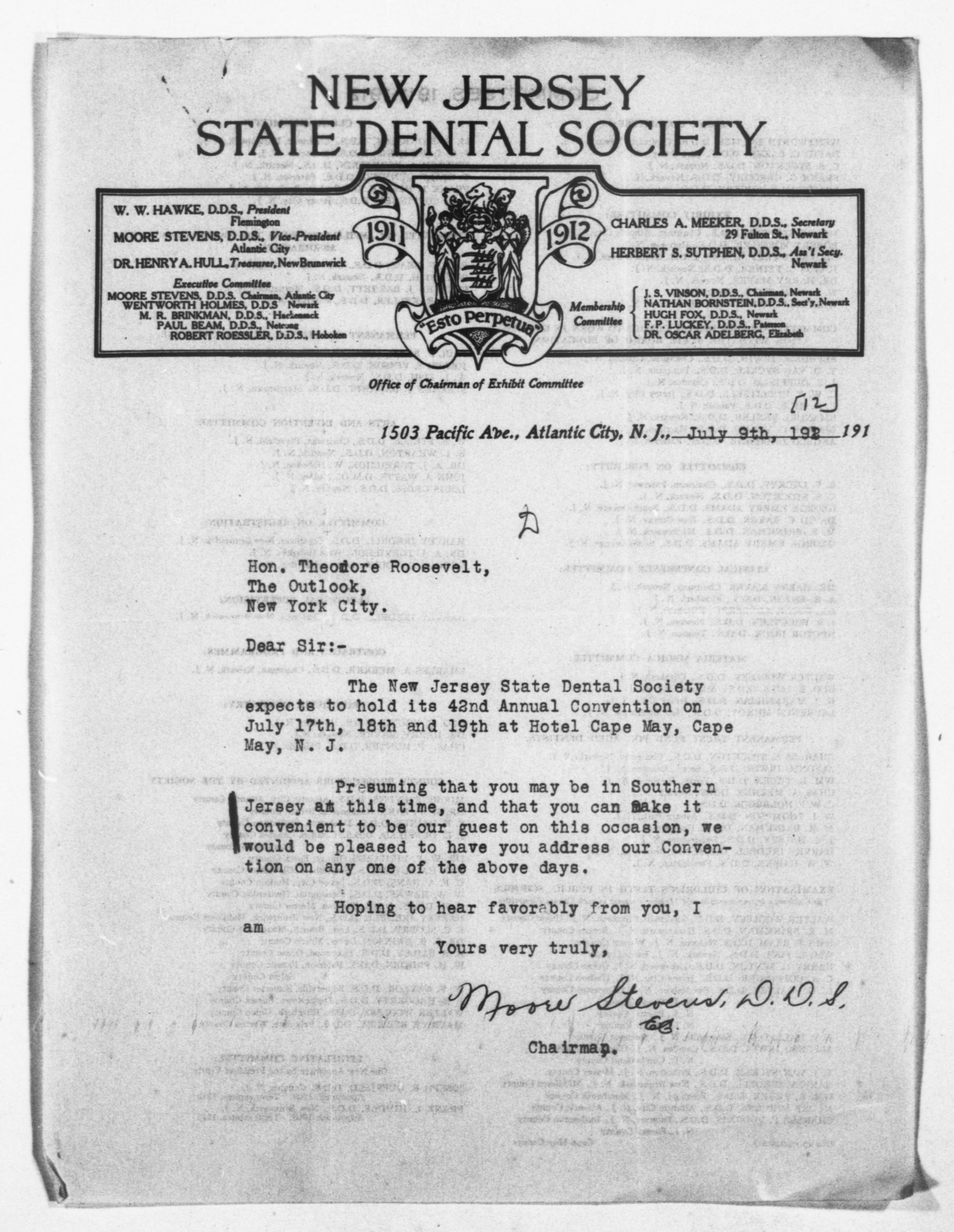 Scanned image of the current content page