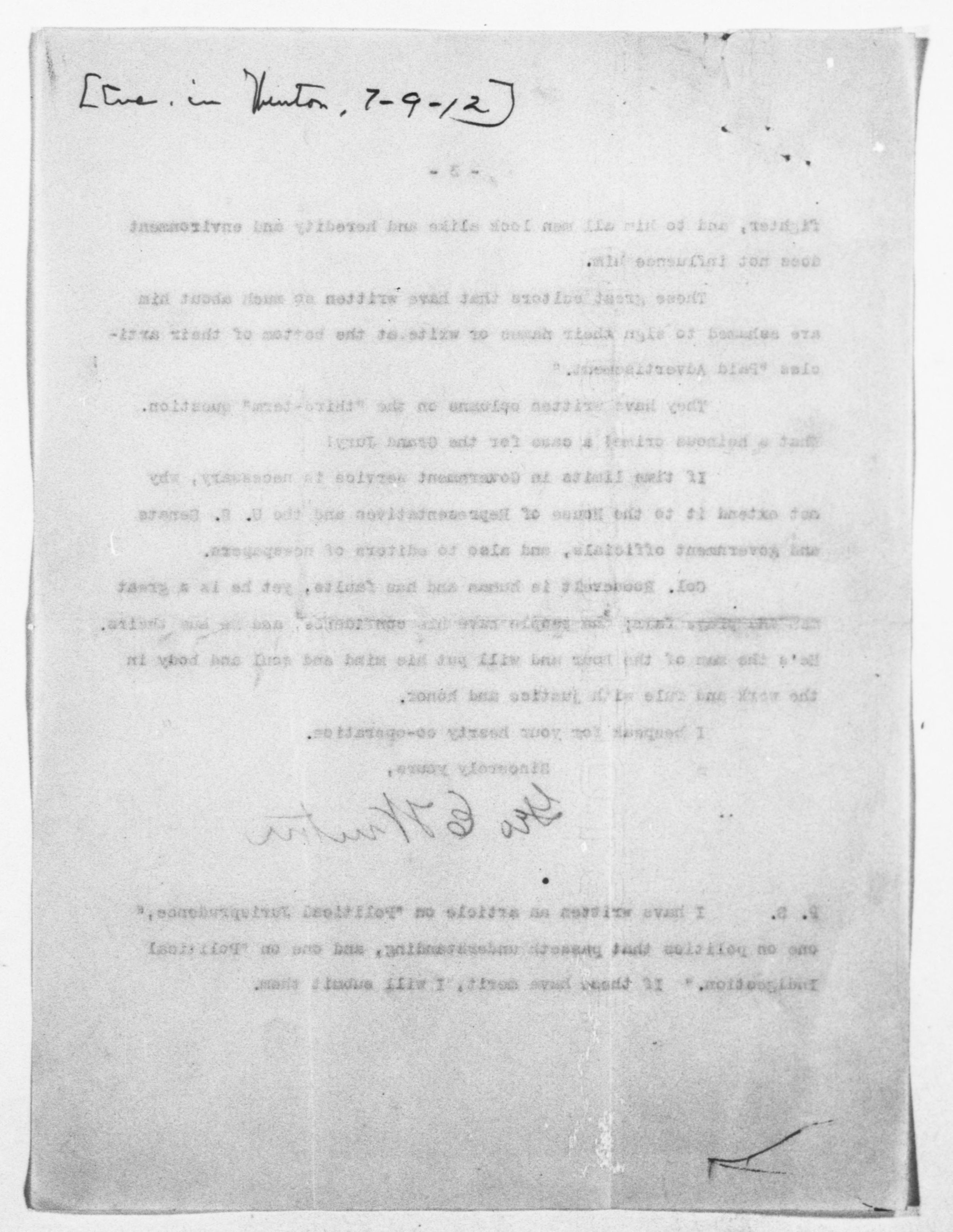 Scanned image of the current content page