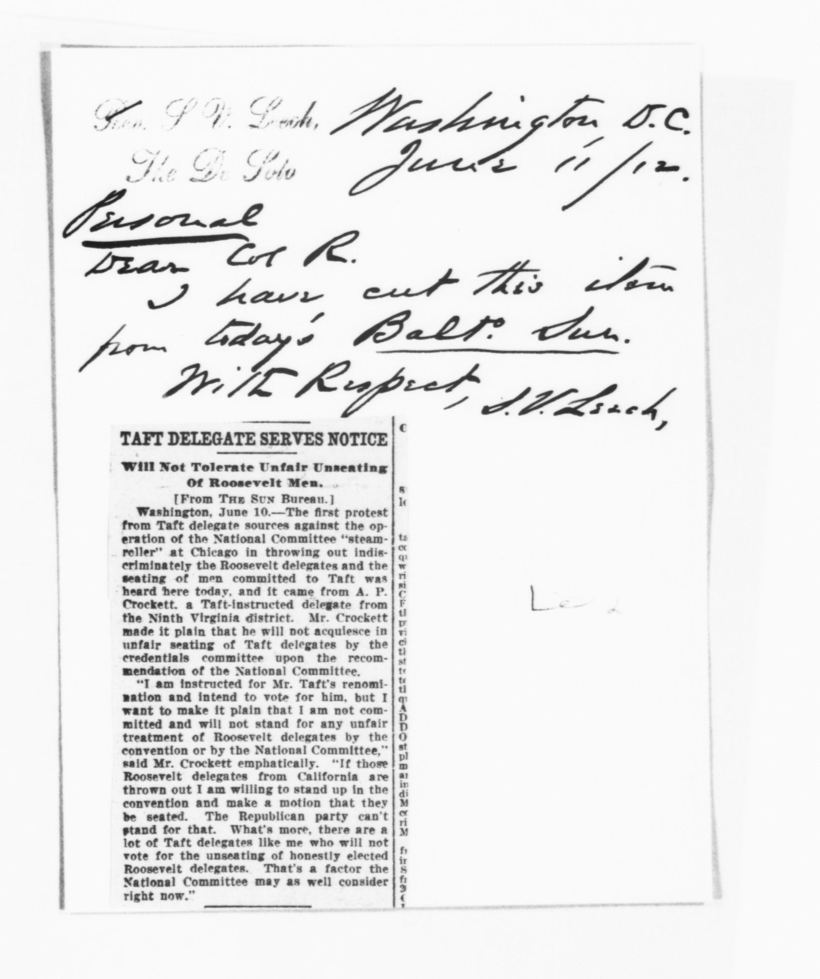 Scanned image of the current content page