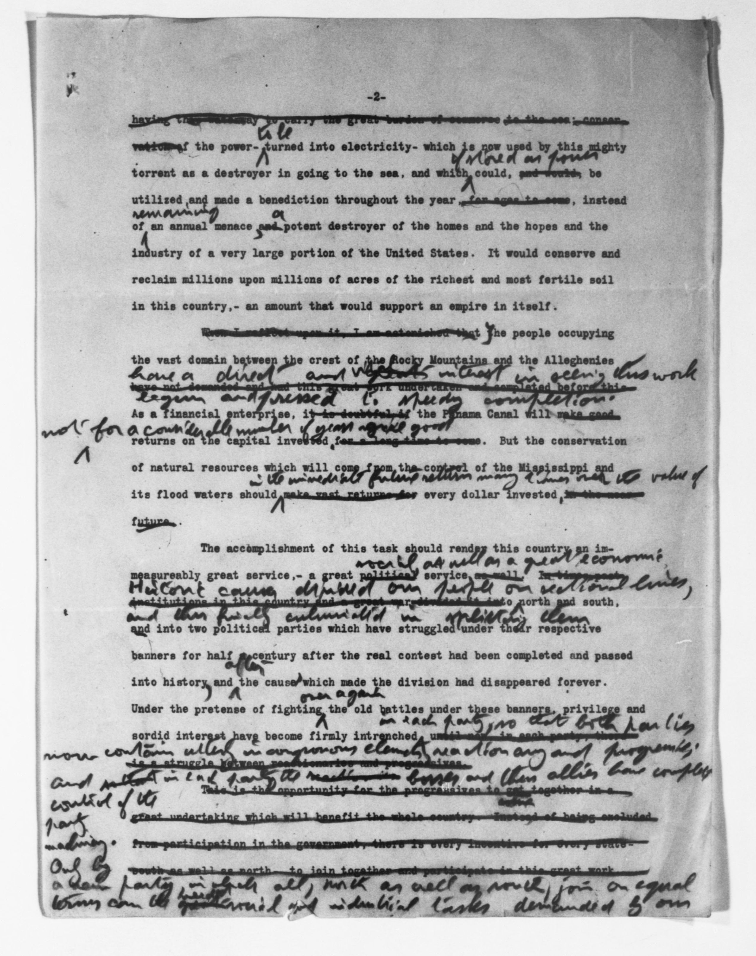 Scanned image of the current content page