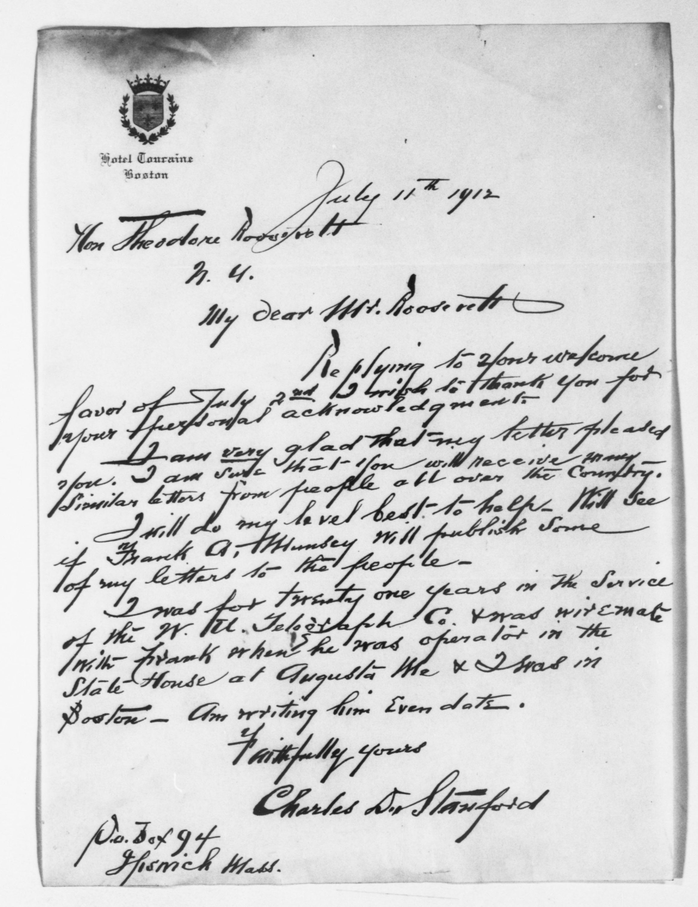 Scanned image of the current content page