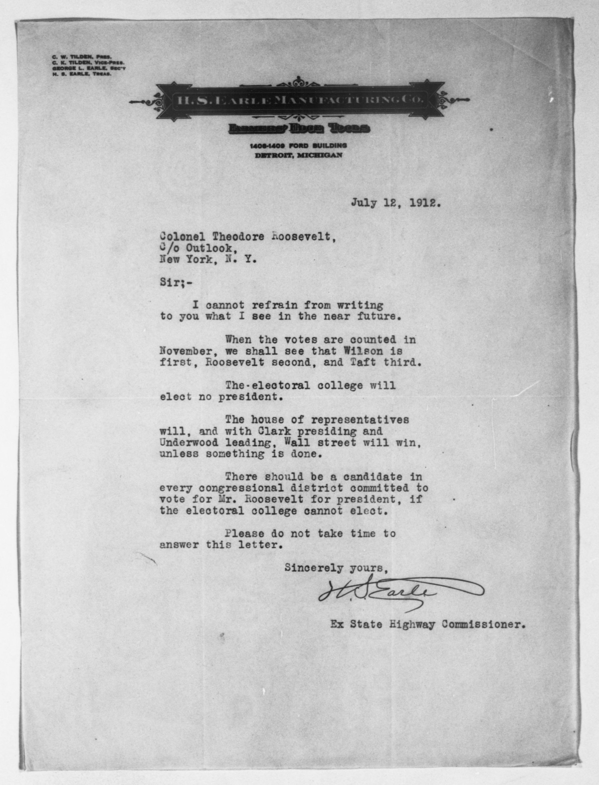 Scanned image of the current content page