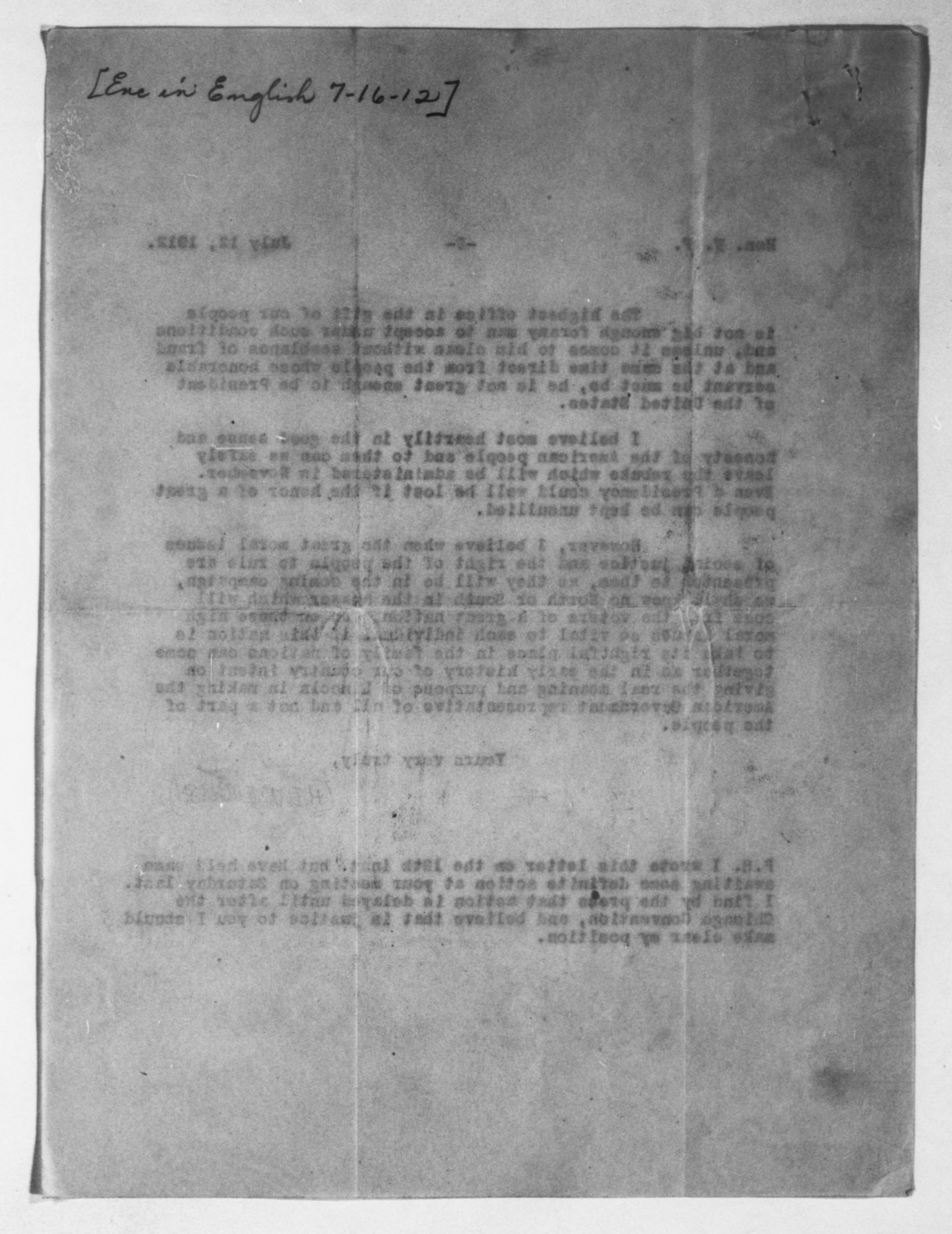 Scanned image of the current content page