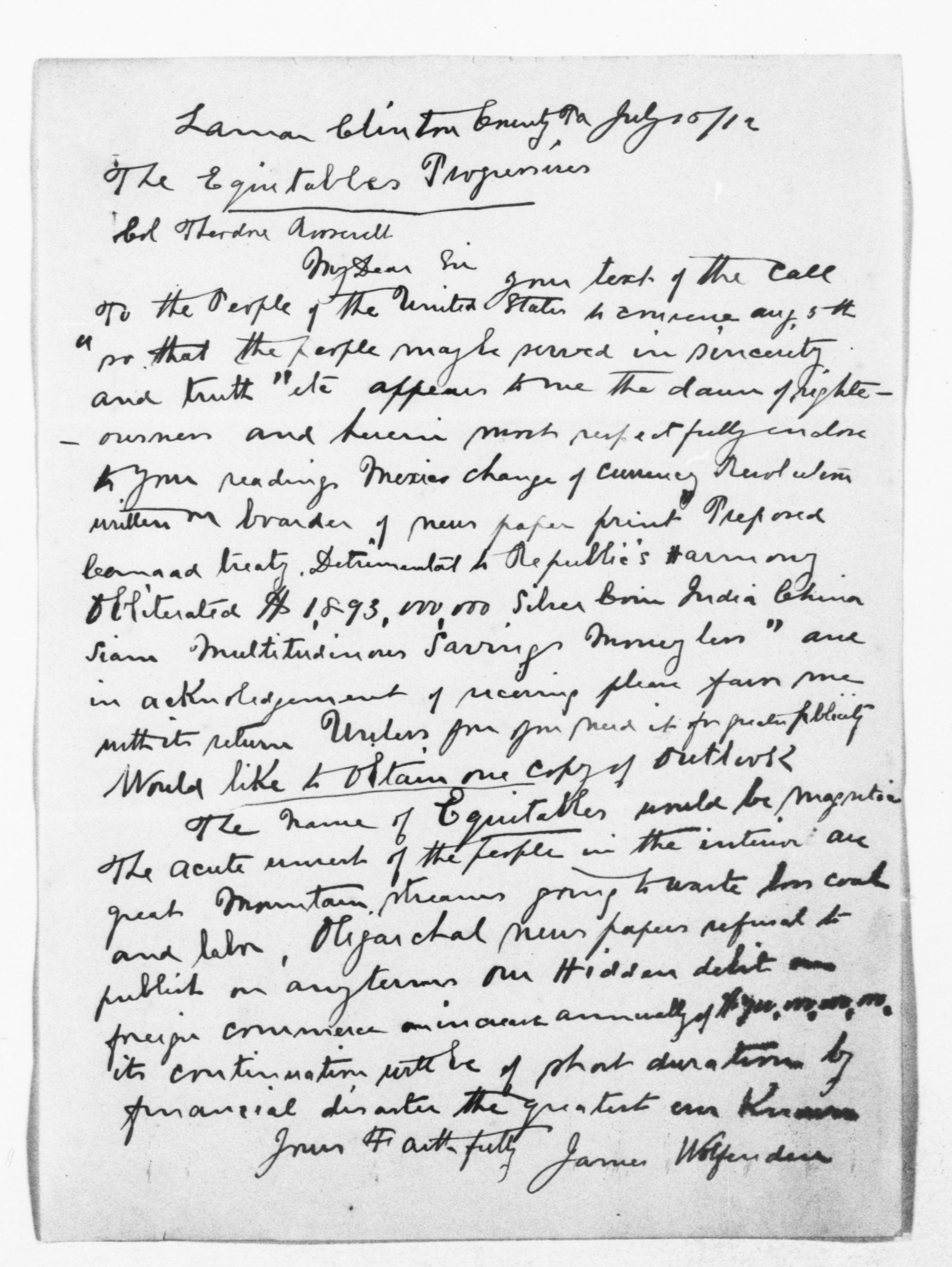 Scanned image of the current content page
