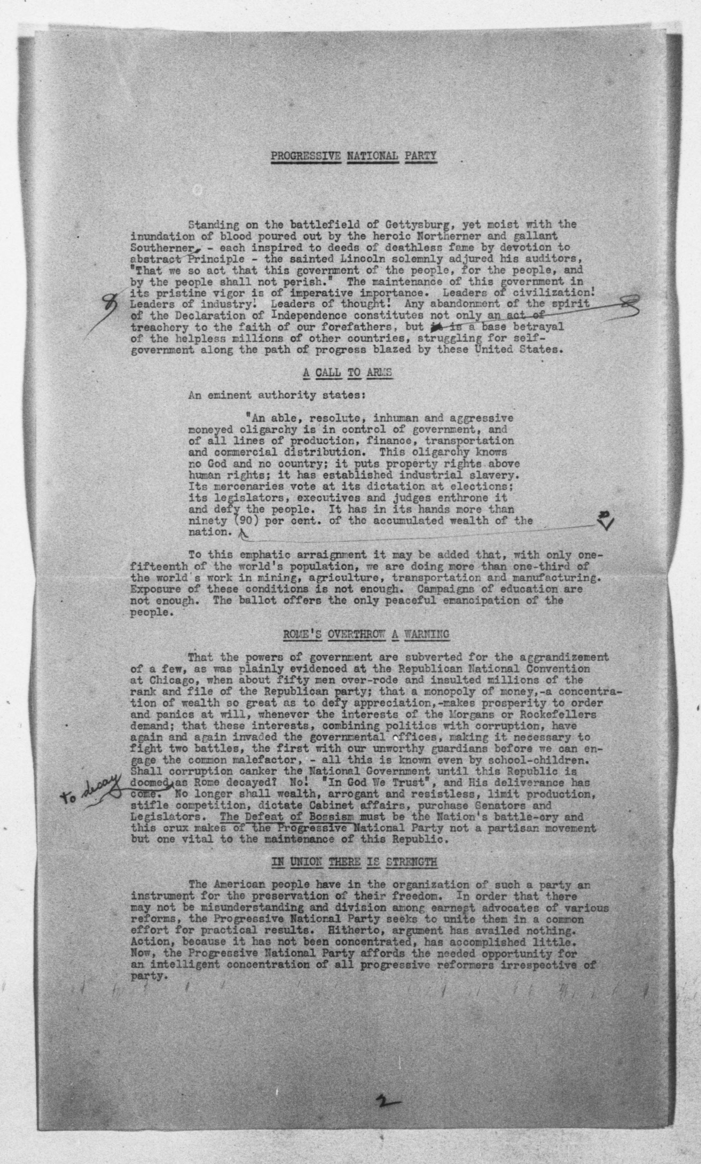 Scanned image of the current content page