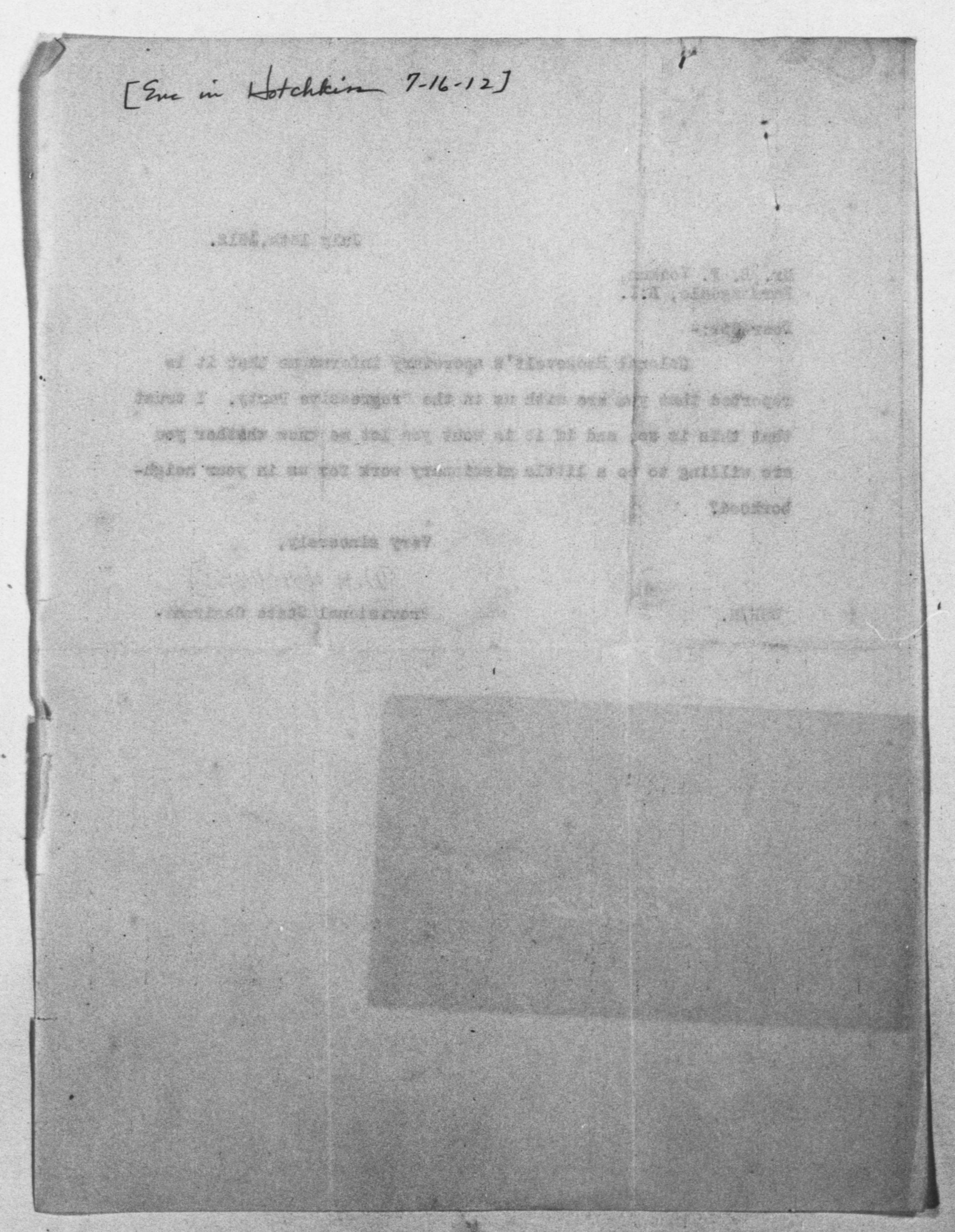 Scanned image of the current content page