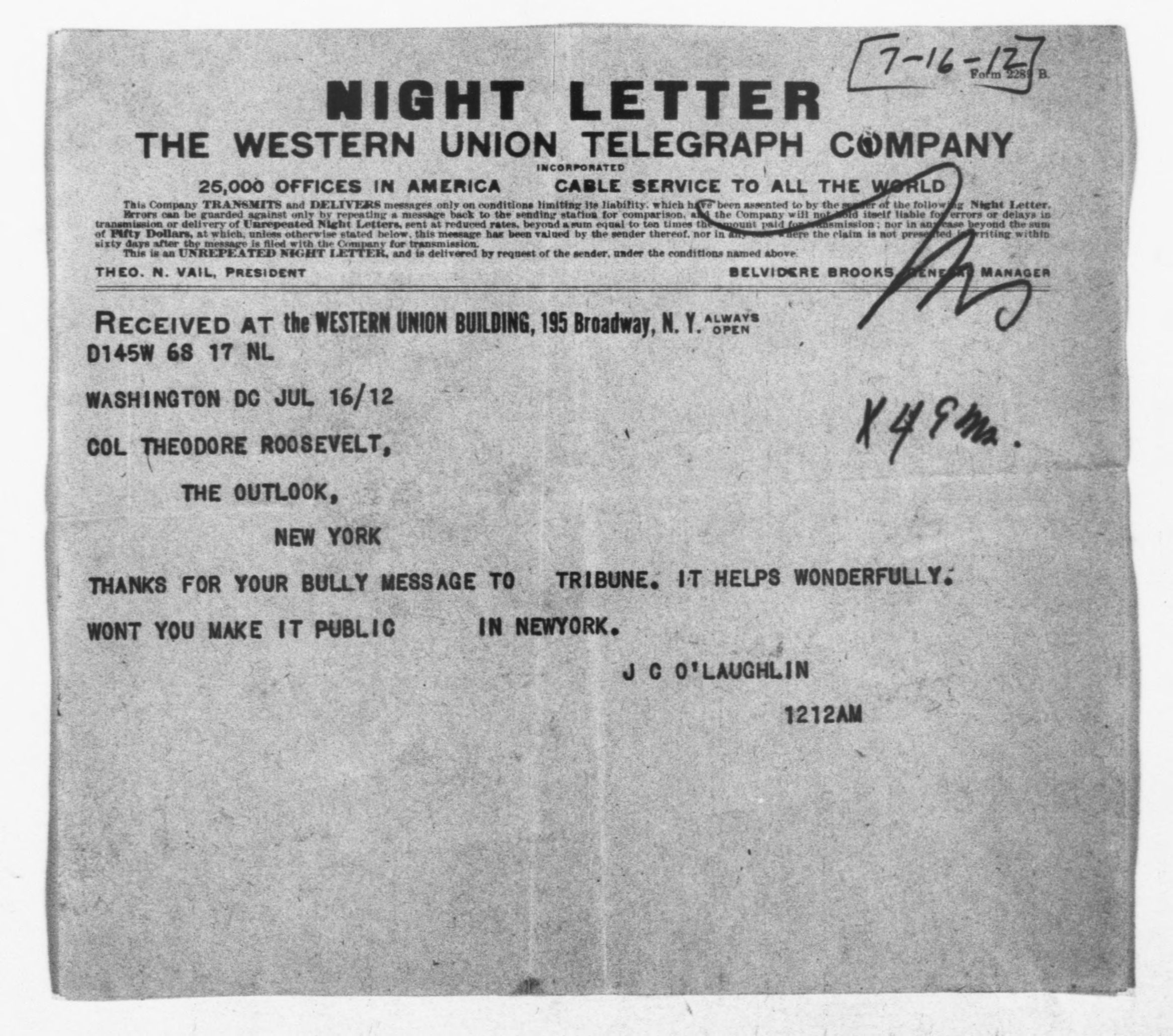 Scanned image of the current content page