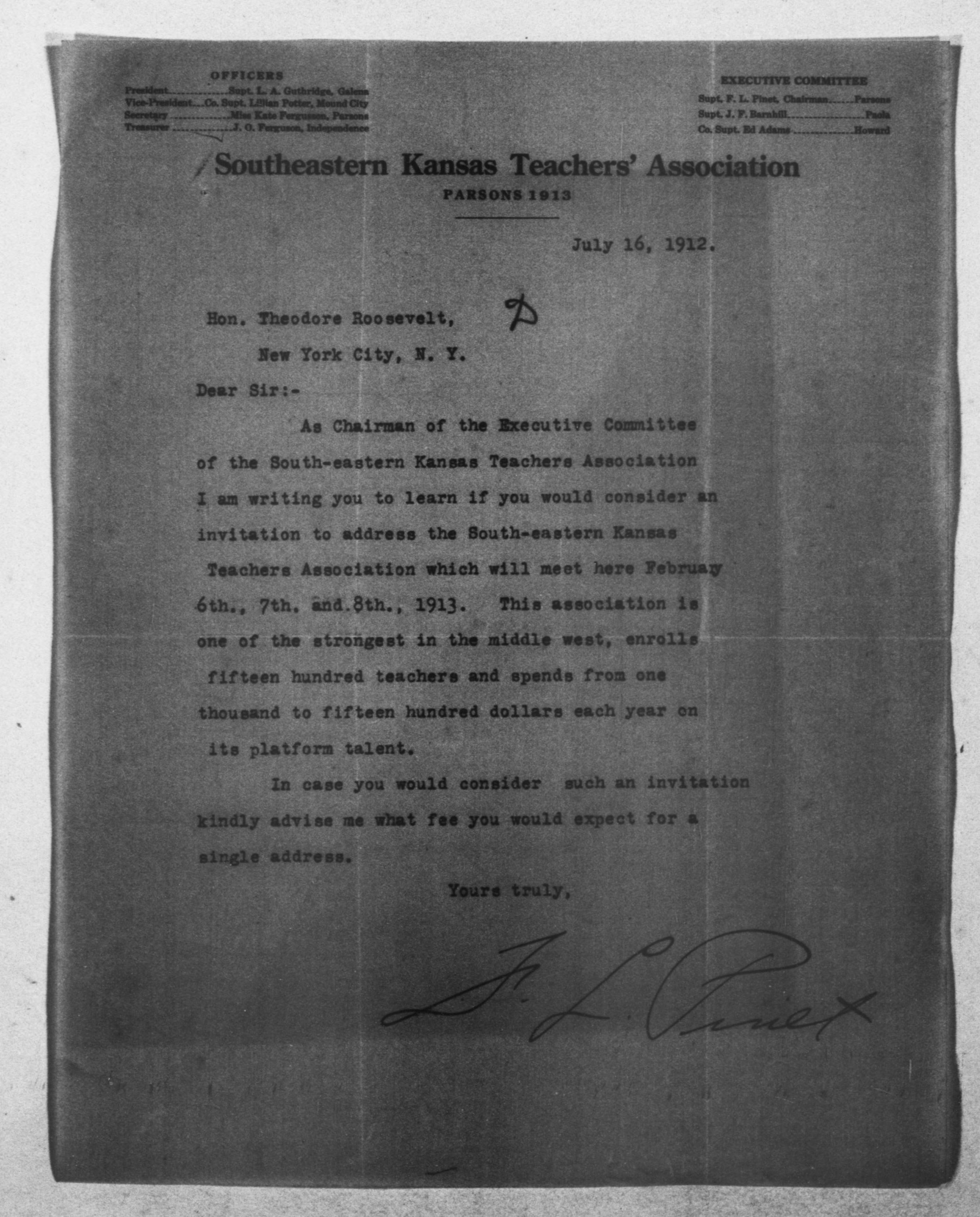 Scanned image of the current content page