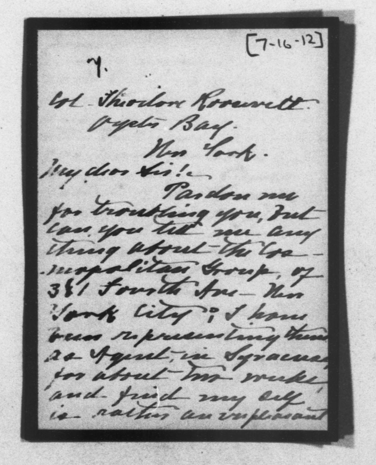 Scanned image of the current content page