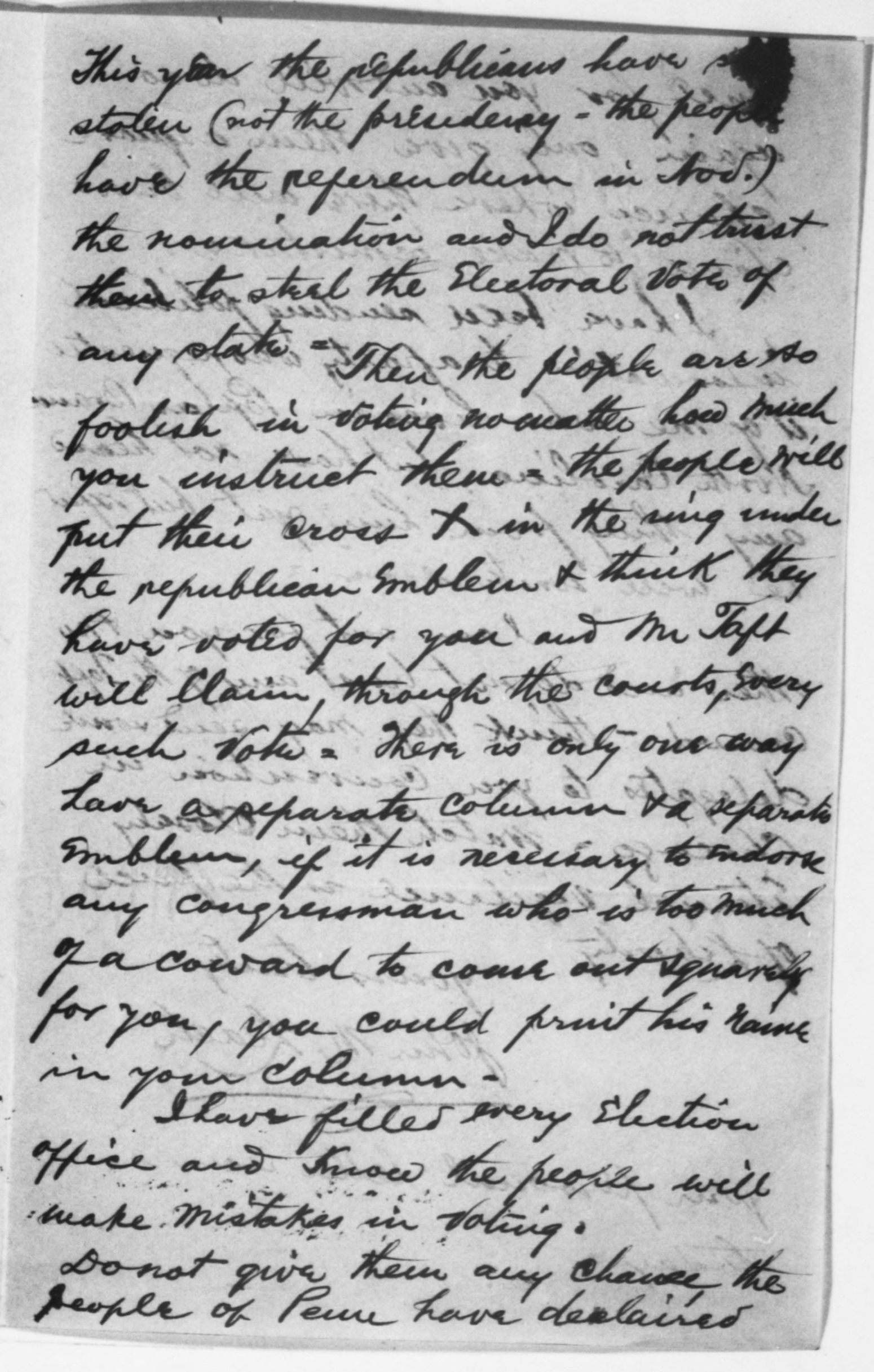 Scanned image of the current content page