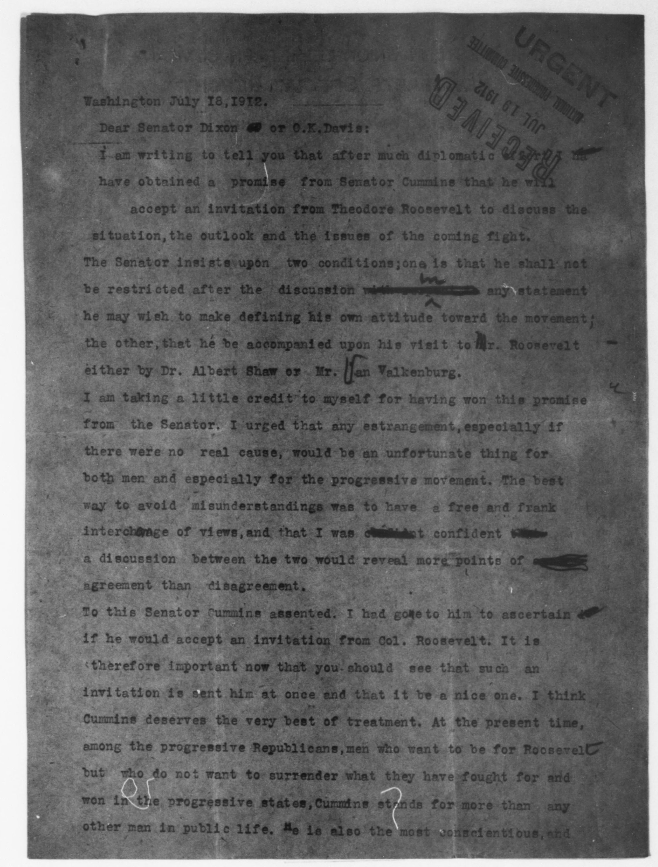 Scanned image of the current content page