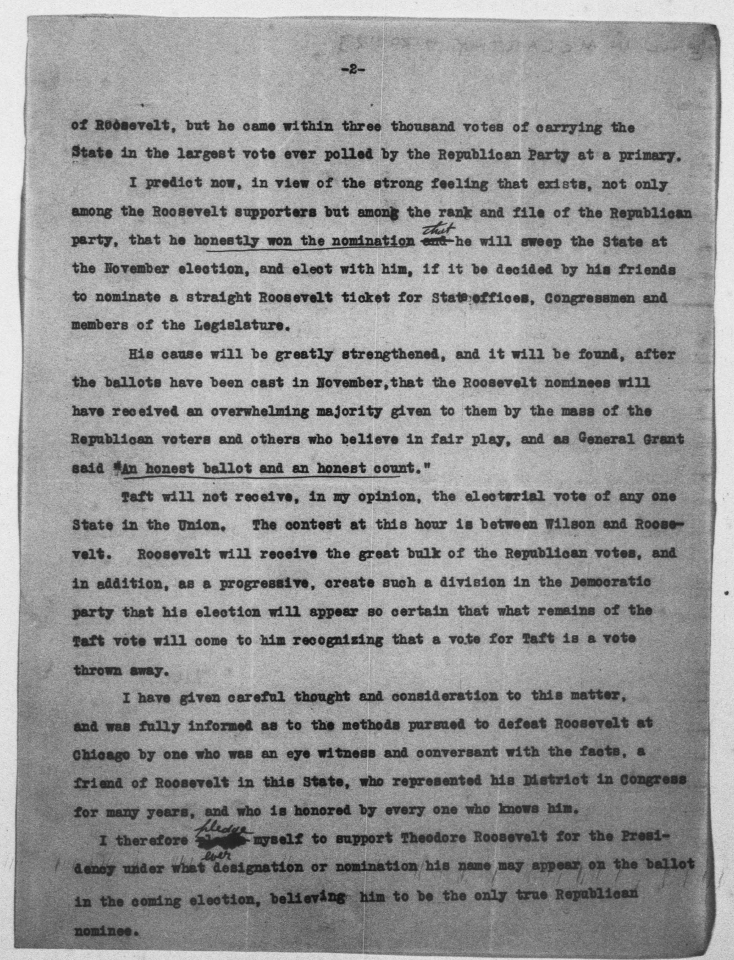 Scanned image of the current content page