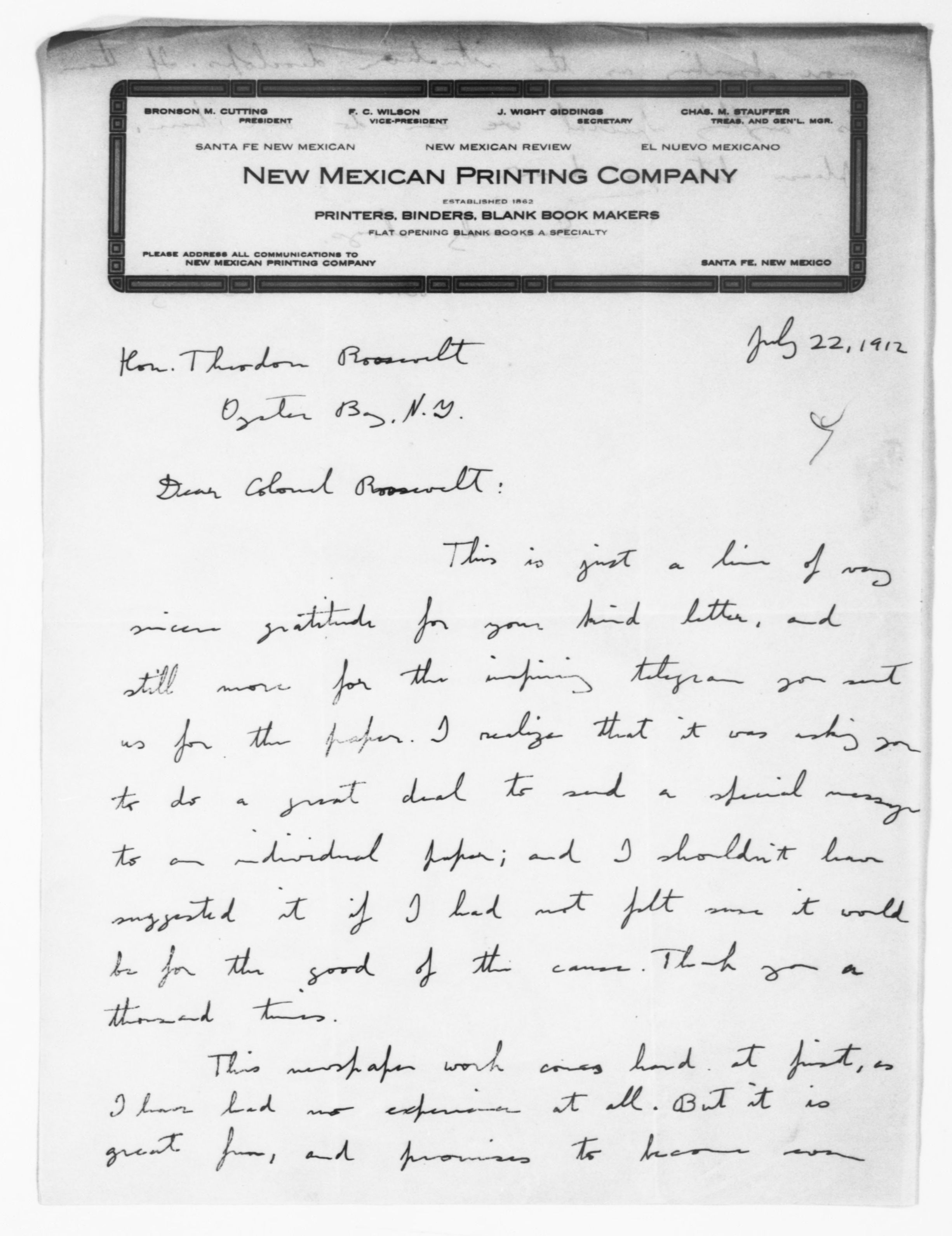Scanned image of the current content page