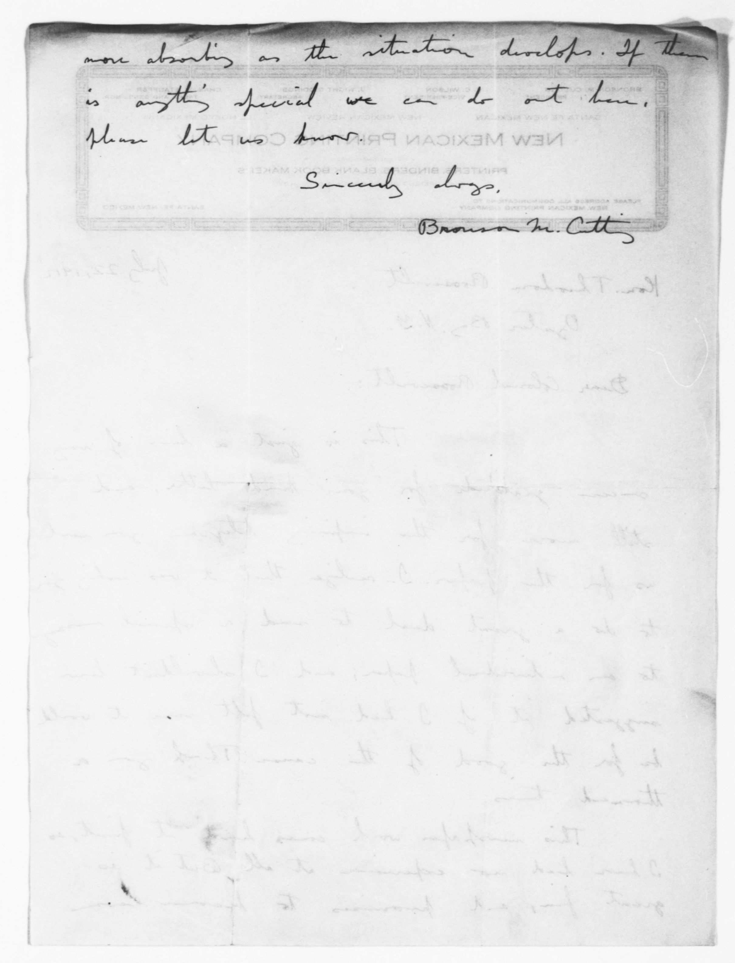 Scanned image of the current content page