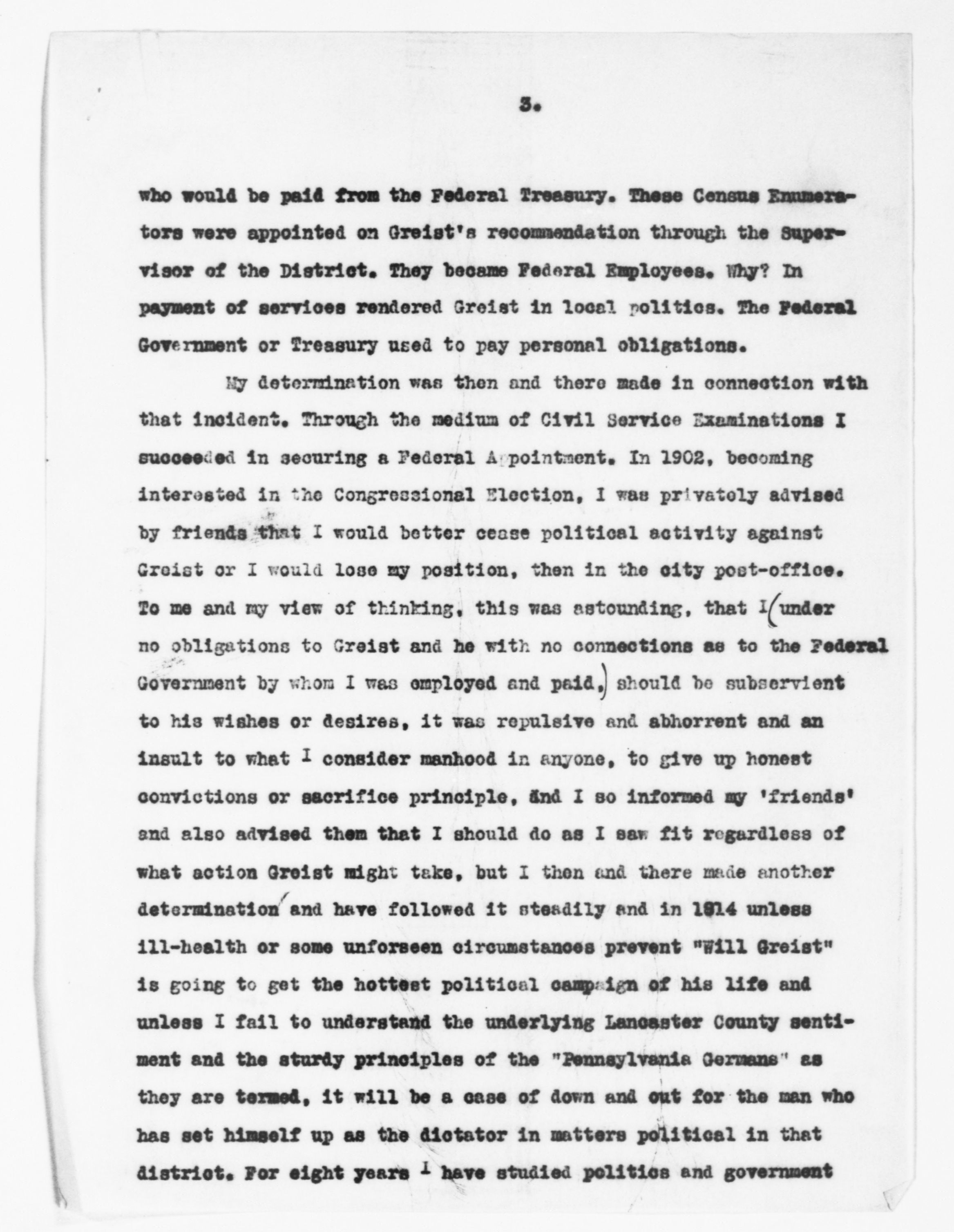 Scanned image of the current content page