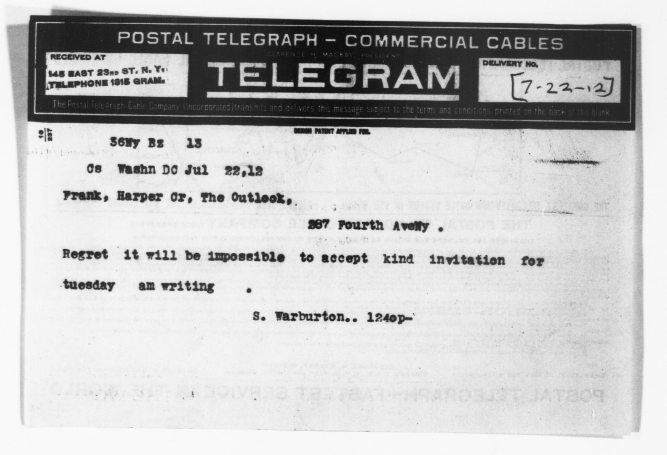 Scanned image of the current content page