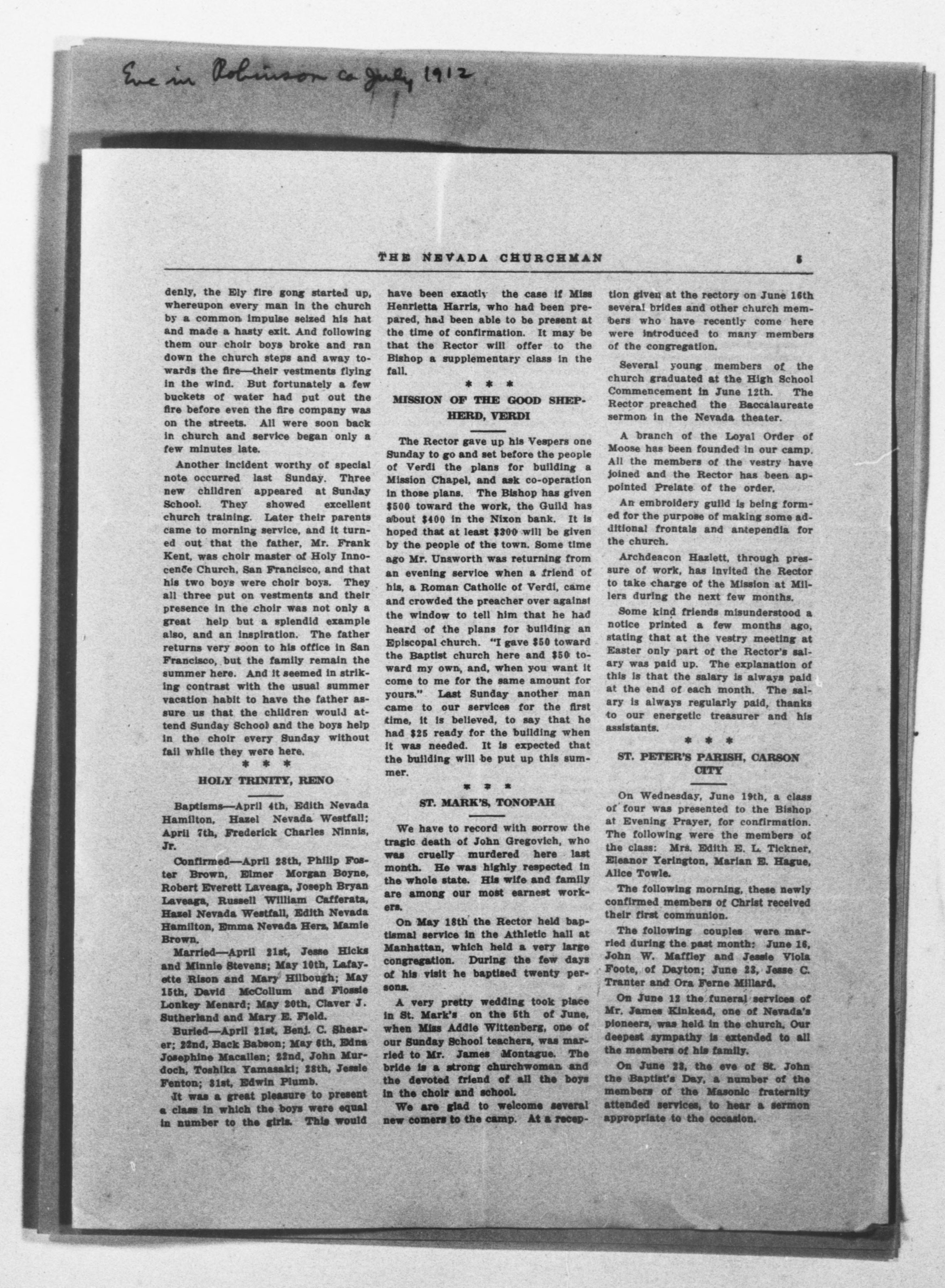 Scanned image of the current content page