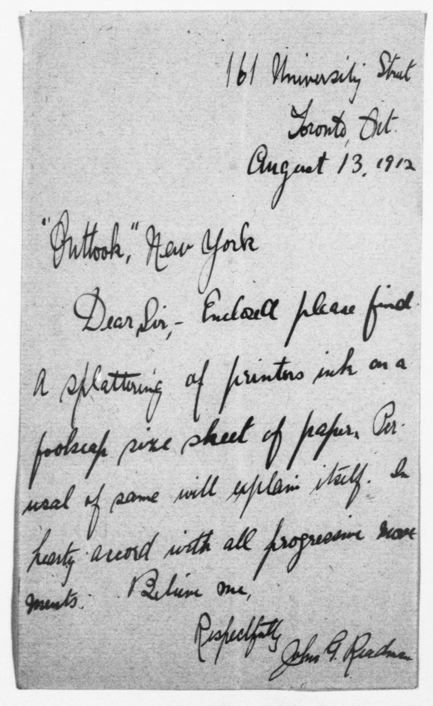 Scanned image of the current content page