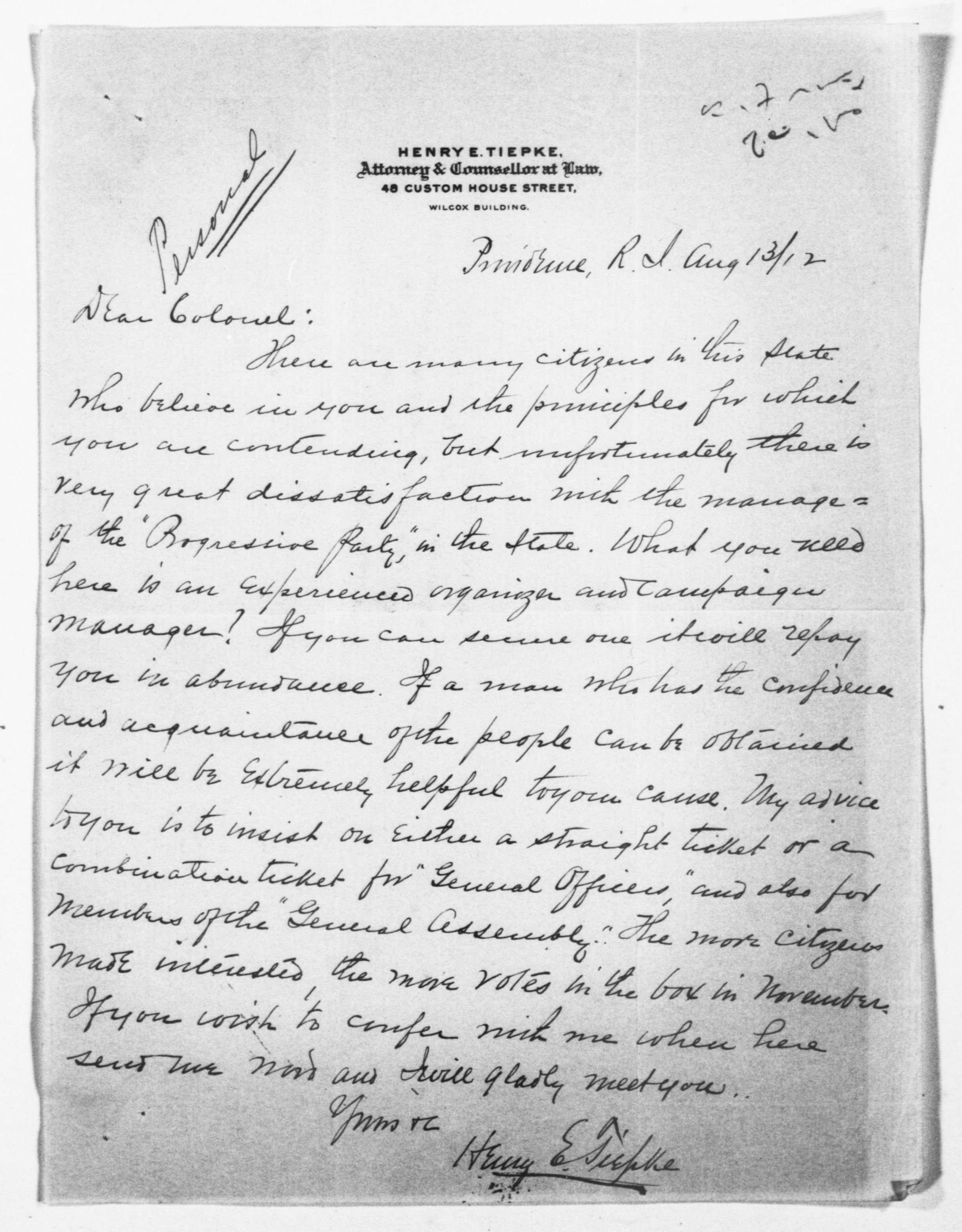 Scanned image of the current content page