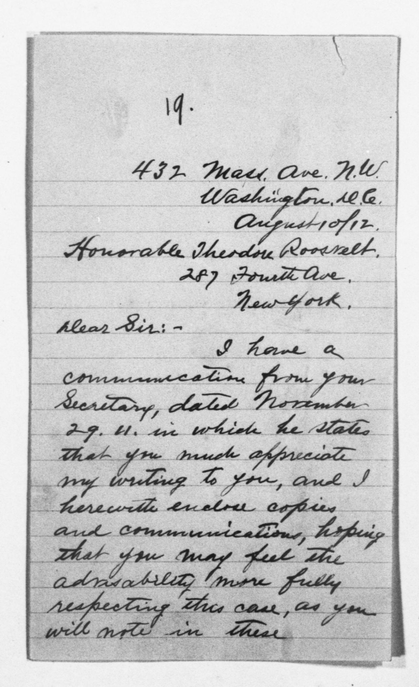 Scanned image of the current content page