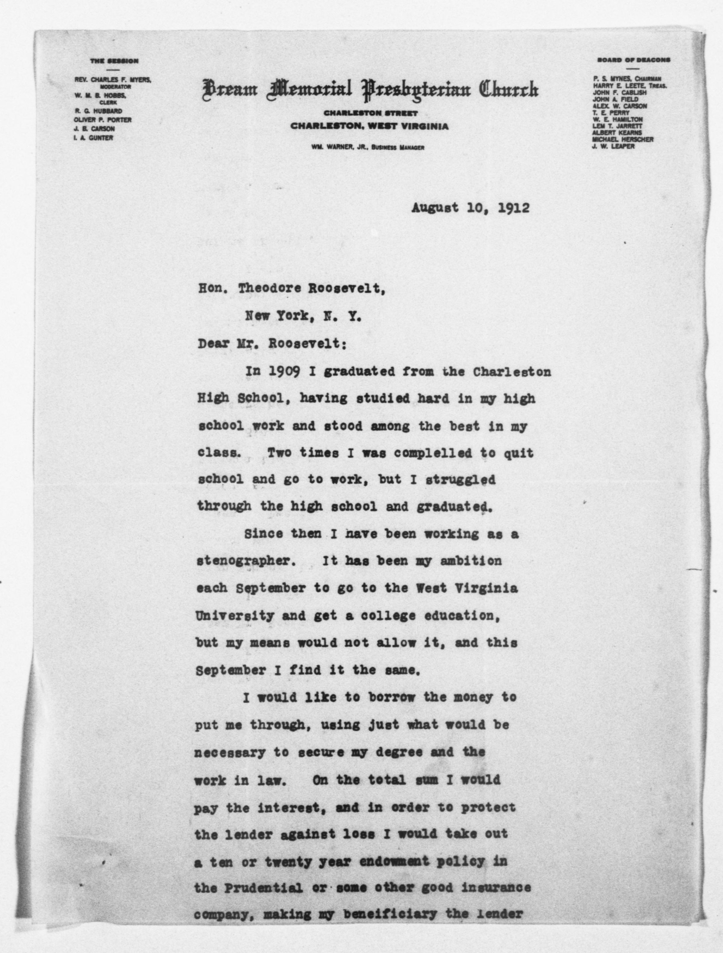 Scanned image of the current content page