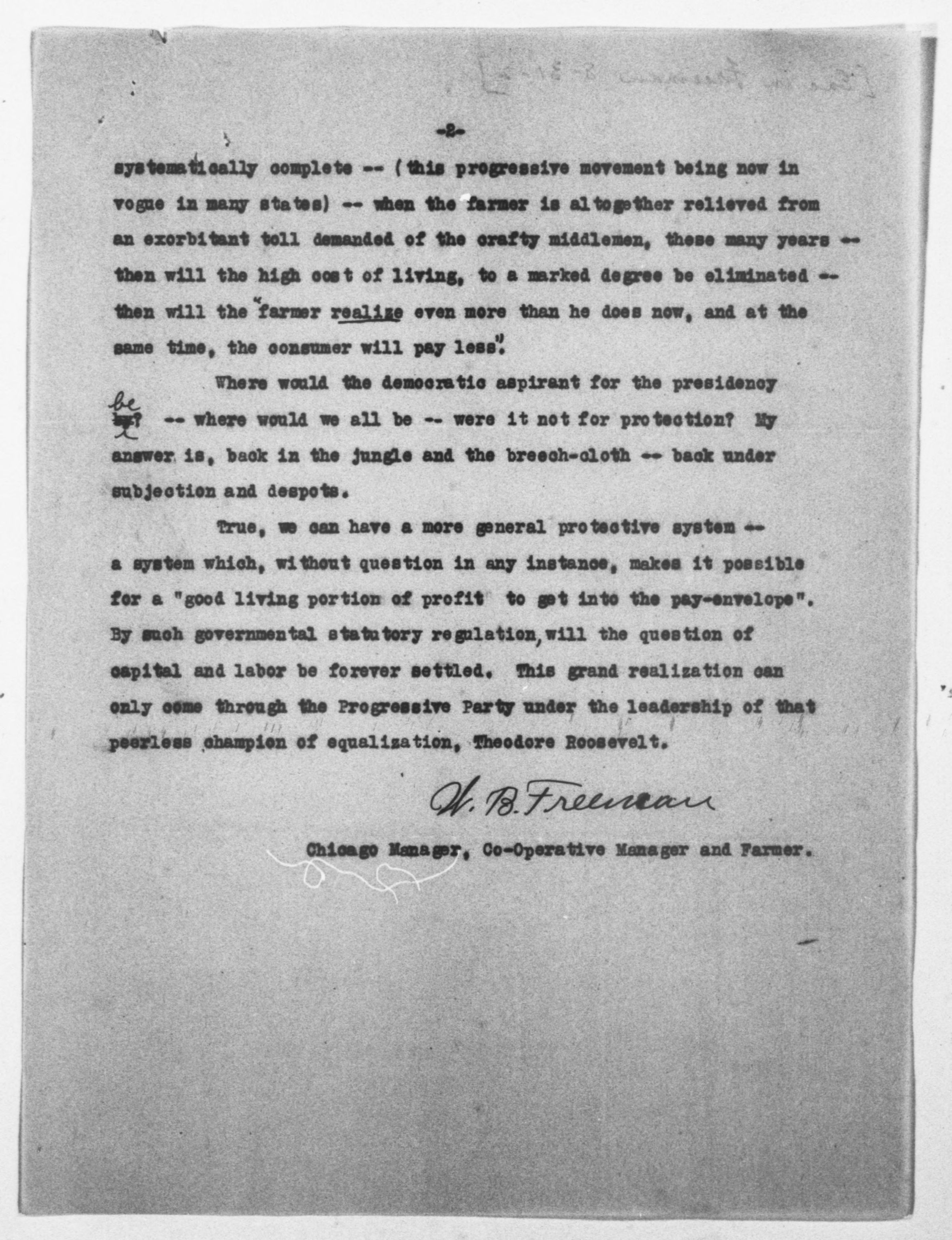 Scanned image of the current content page