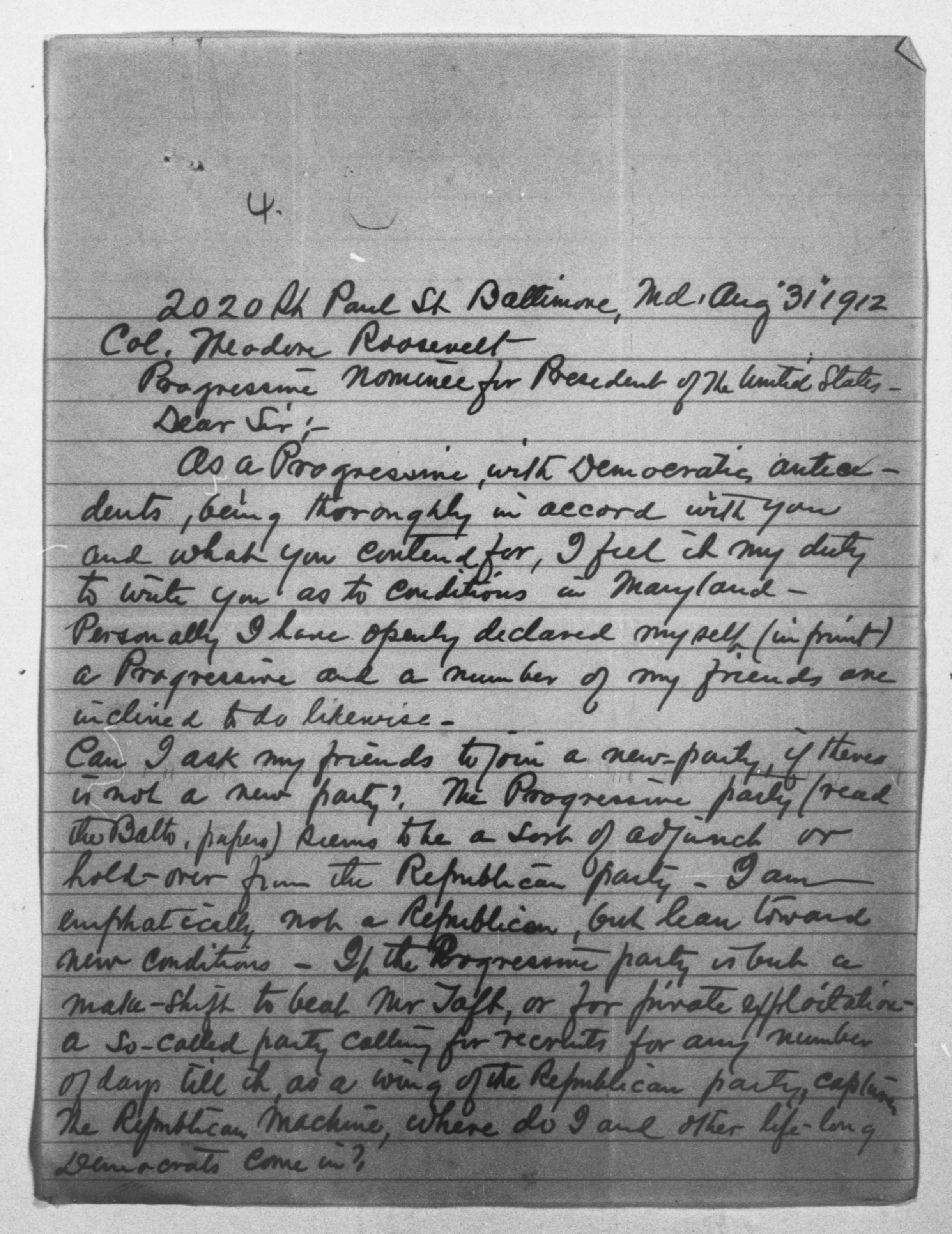 Scanned image of the current content page