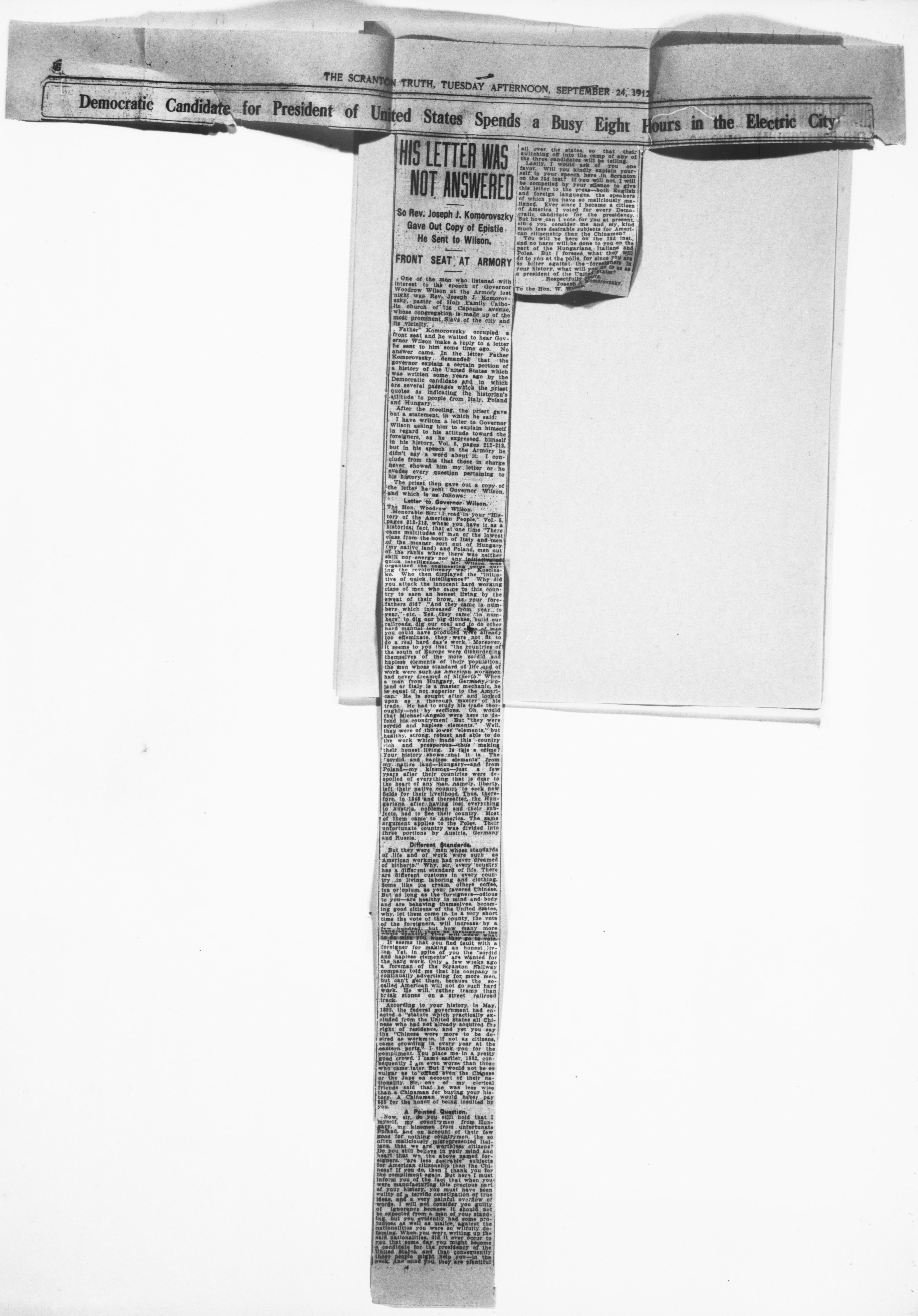 Scanned image of the current content page