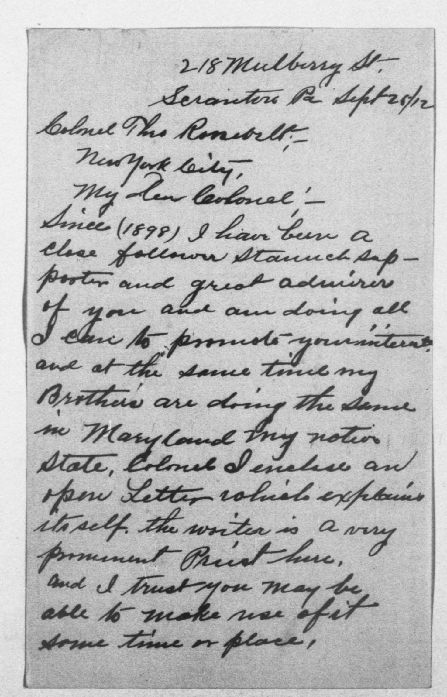 Scanned image of the current content page